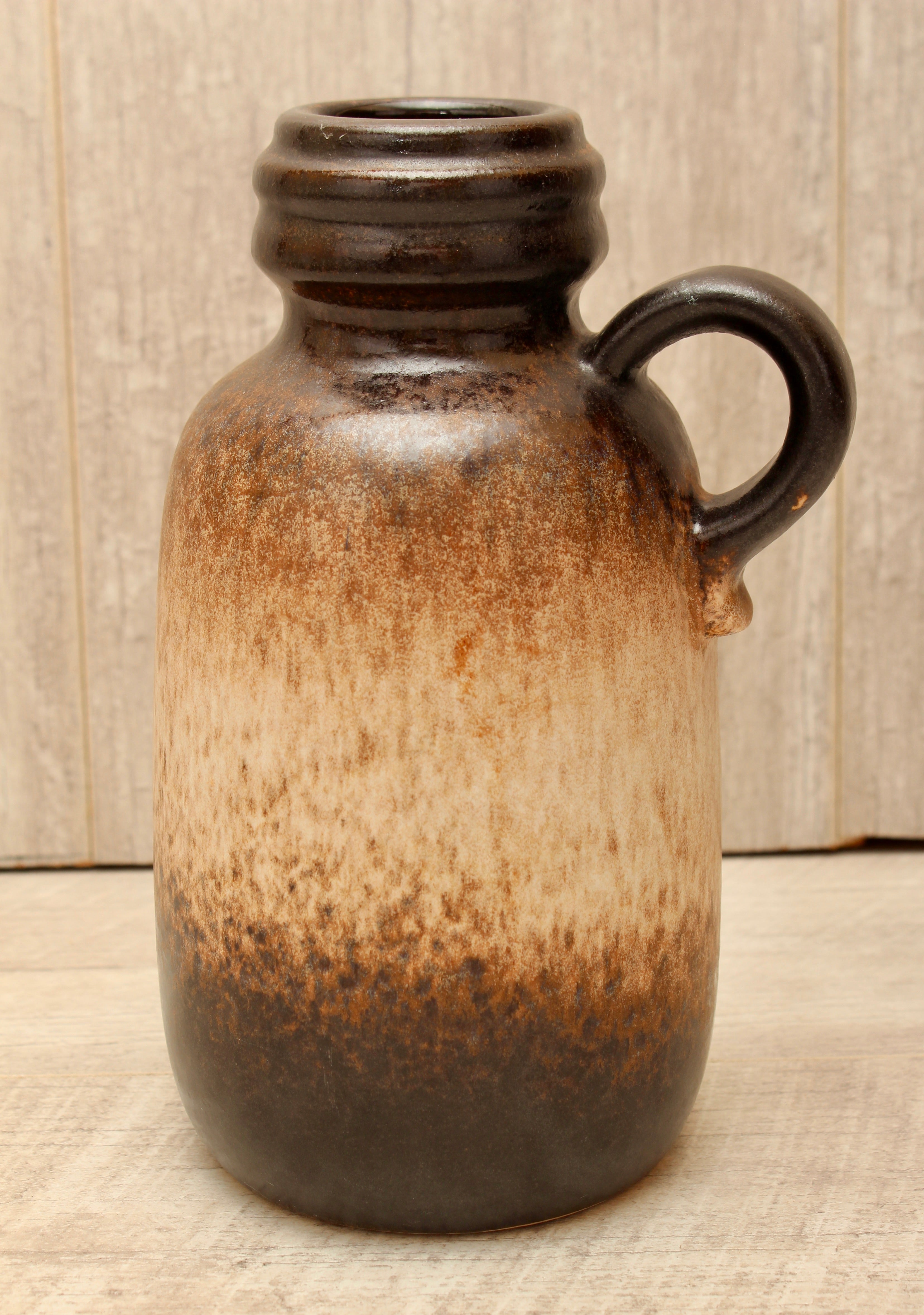 Vintage Scheurich Keramik West German Pottery Jug Vase - Koralle Drip Glaze - Model 413-20