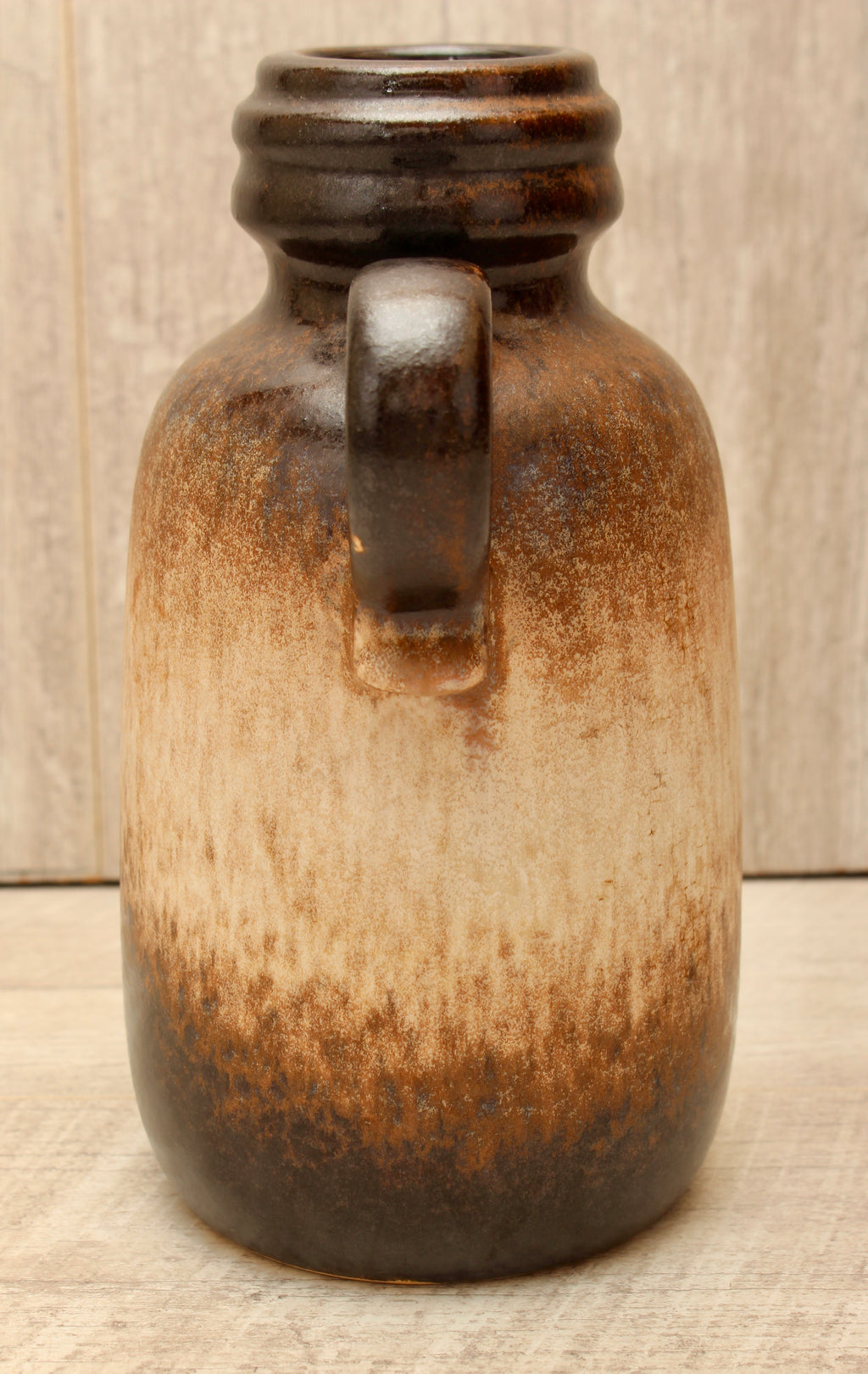 Vintage Scheurich Keramik West German Pottery Jug Vase - Koralle Drip Glaze - Model 413-20
