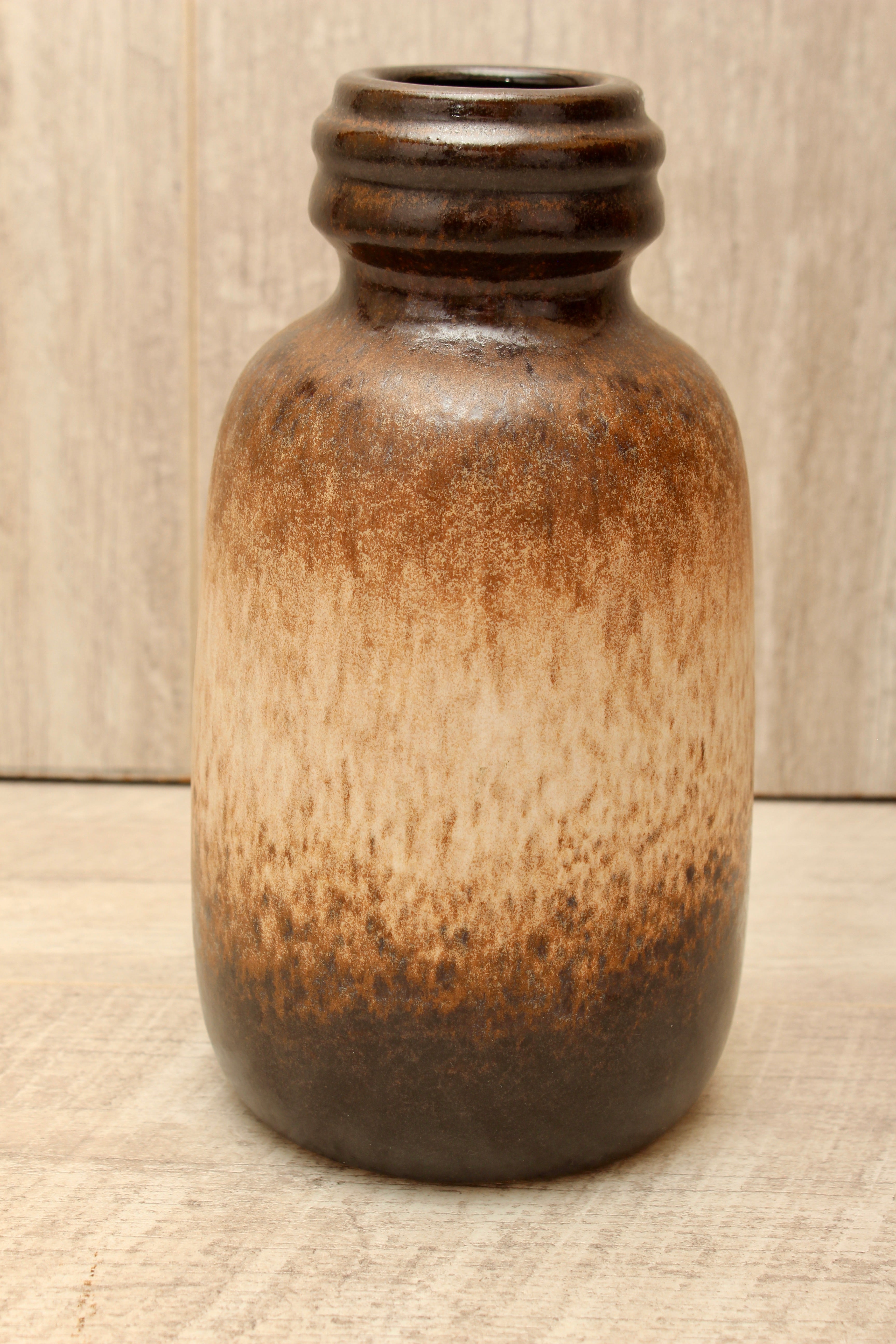 Vintage Scheurich Keramik West German Pottery Jug Vase - Koralle Drip Glaze - Model 413-20