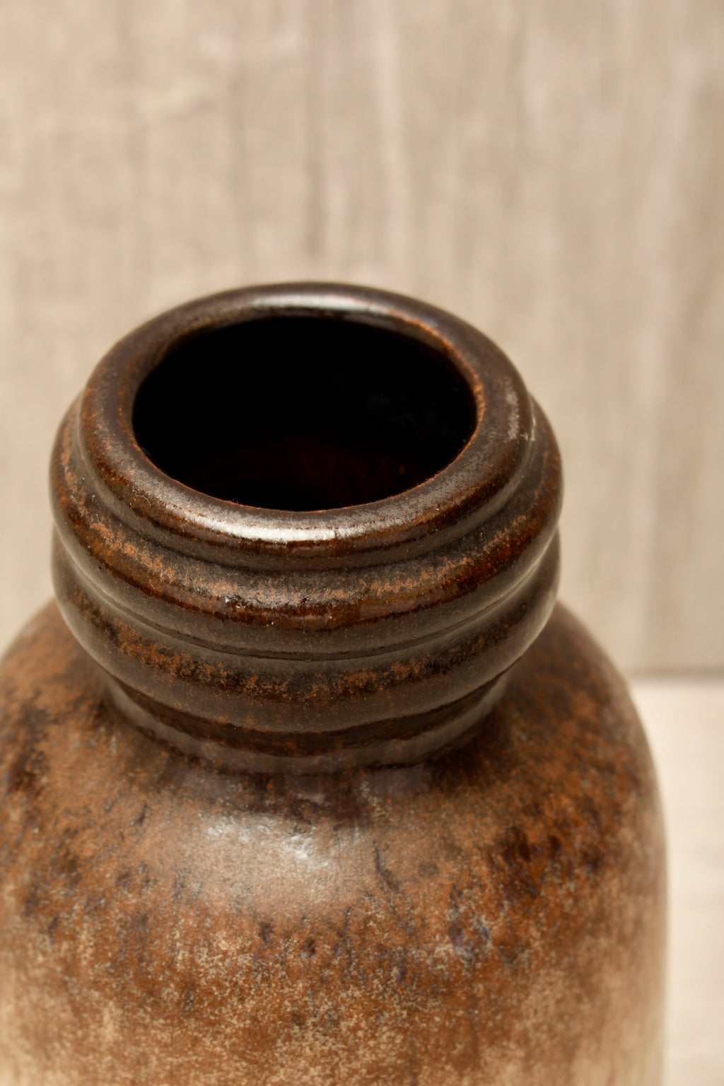 Vintage Scheurich Keramik West German Pottery Jug Vase - Koralle Drip Glaze - Model 413-20