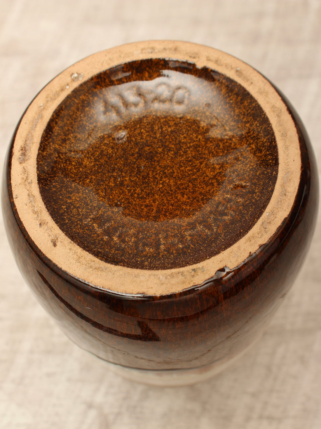 Vintage Scheurich Keramik West German Pottery Jug Vase - Contrast Drip Glaze - Model 413-20