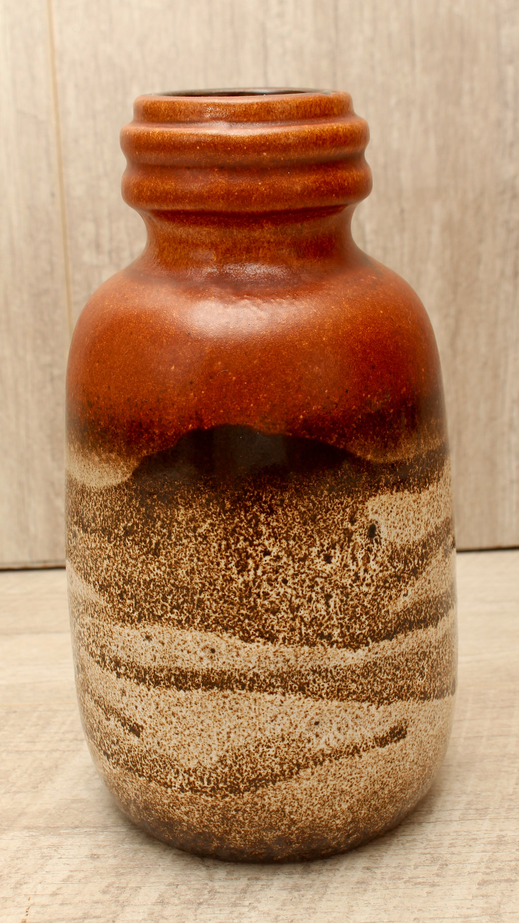 Vintage Scheurich Keramik West German Pottery Jug Vase - Tundra Glaze - Model 413-20