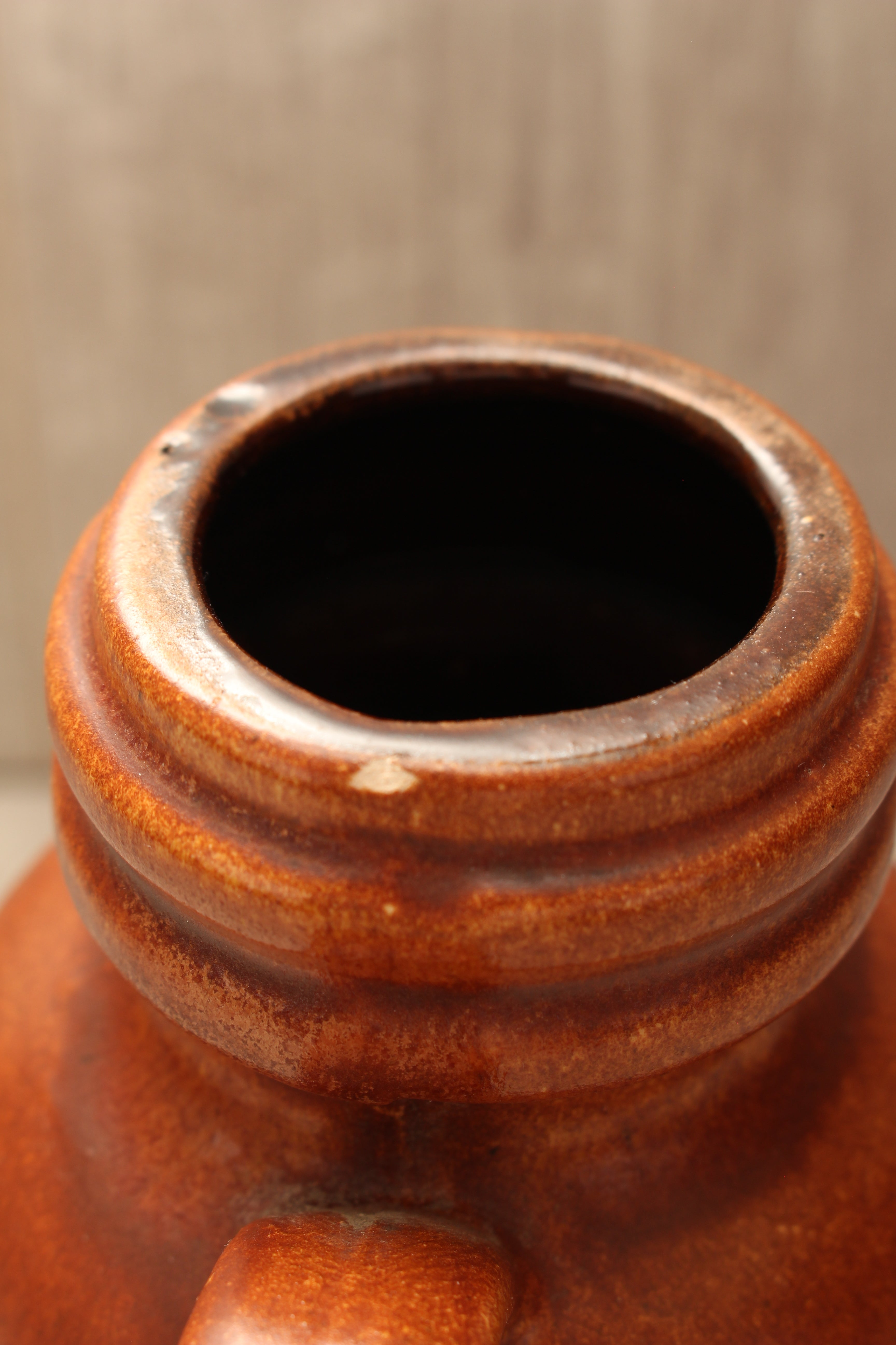 Vintage Scheurich Keramik West German Pottery Jug Vase - Tundra Glaze - Model 413-20