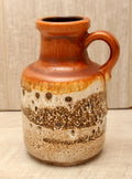 Vintage Scheurich Keramik West German Pottery Jug Vase - Tundra Glaze - Model 414-16
