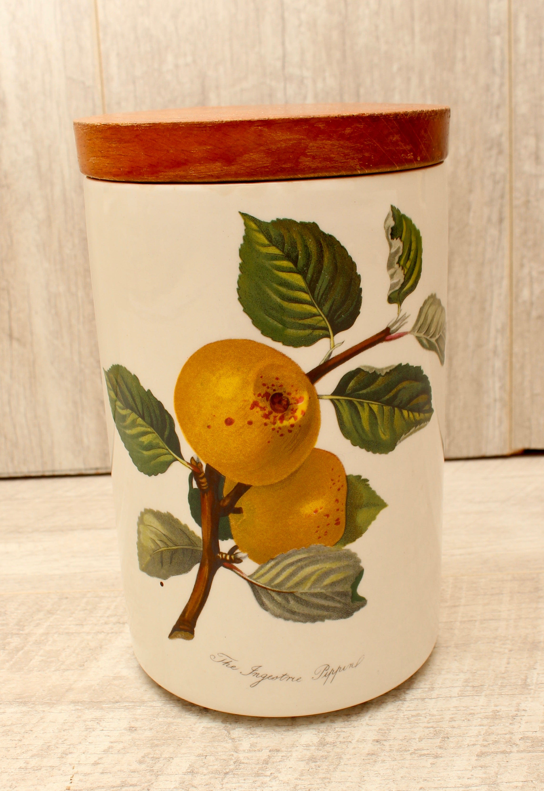 Vintage Portmeirion Pomona Storage Jar Canister - The Ingestrie Pippin
