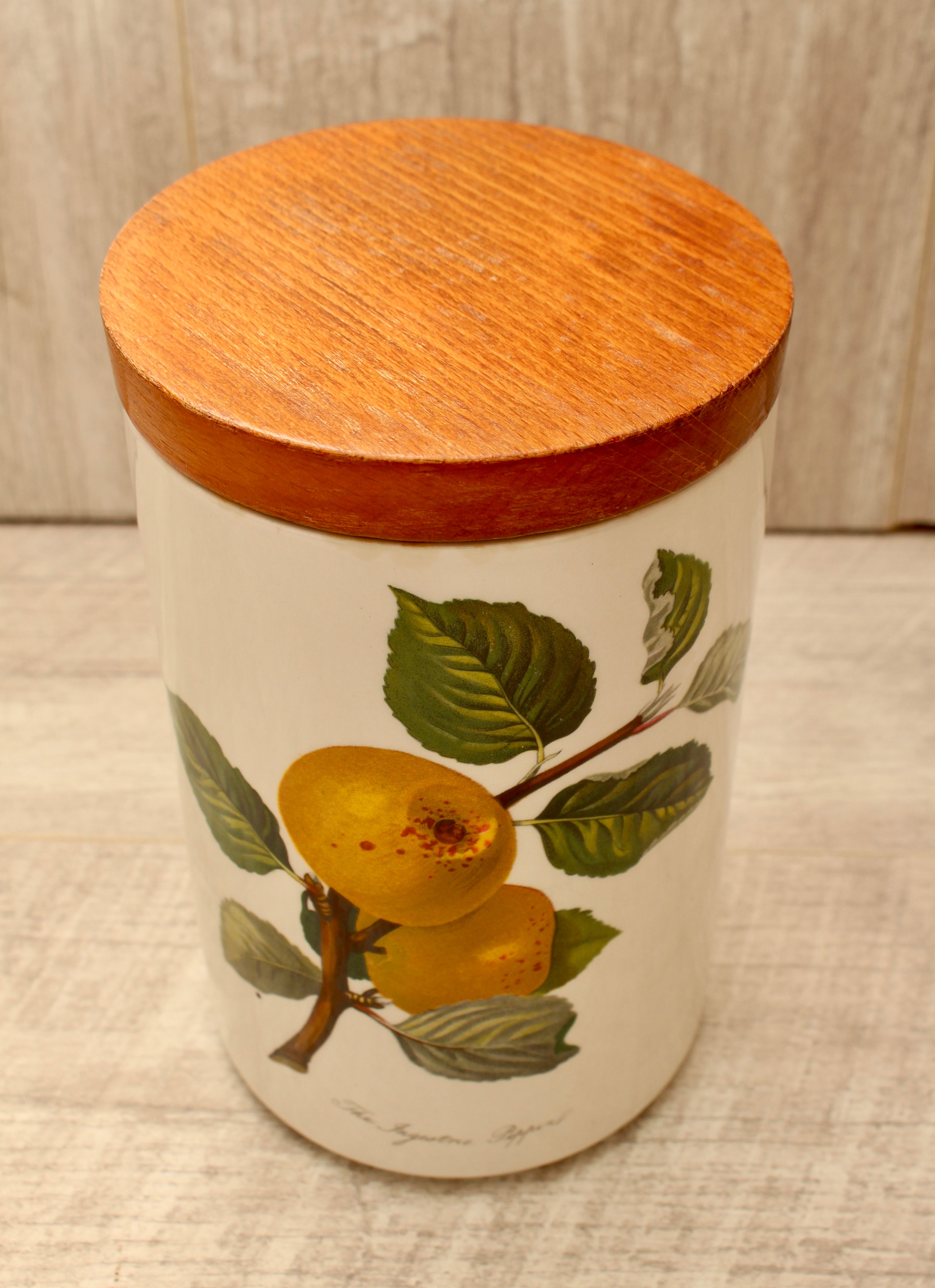 Vintage Portmeirion Pomona Storage Jar Canister - The Ingestrie Pippin