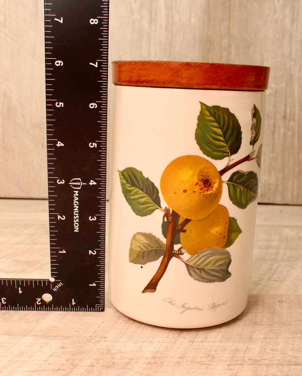 Vintage Portmeirion Pomona Storage Jar Canister - The Ingestrie Pippin