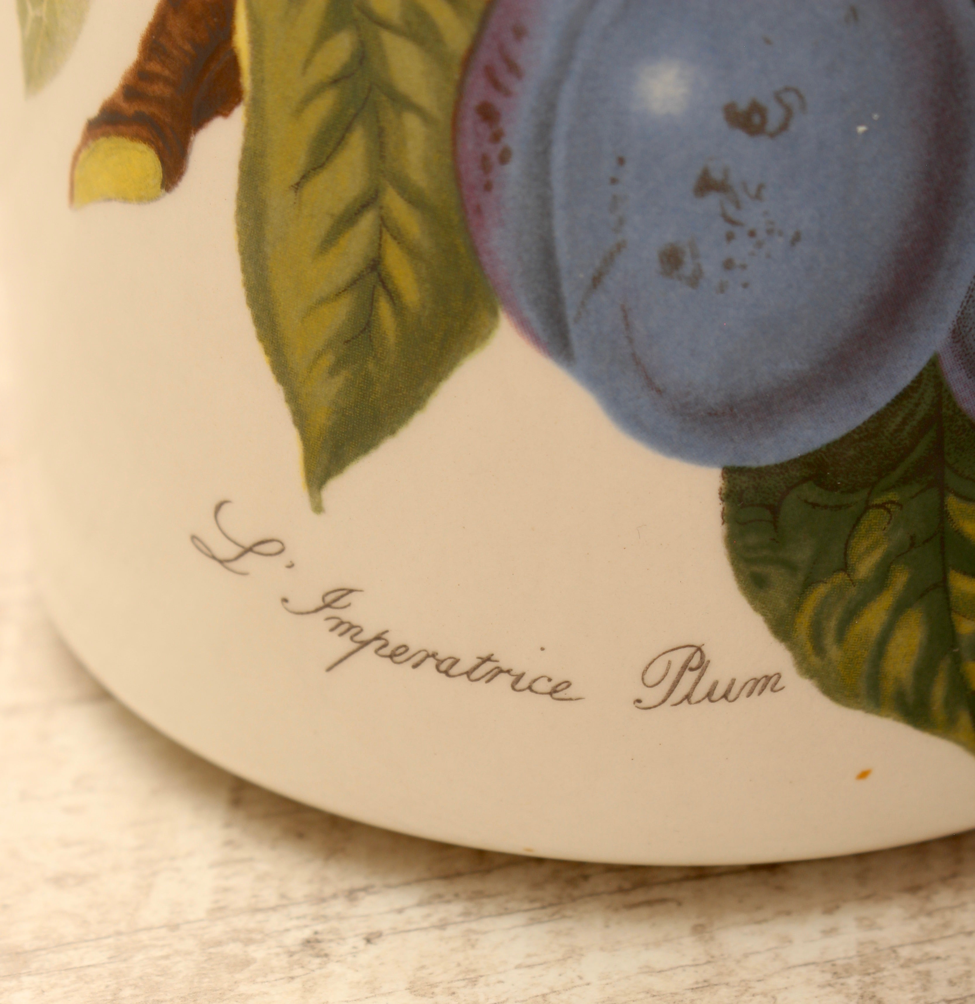 Vintage Portmeirion Pomona Storage Jar Canister - L'Imperatrice Plum