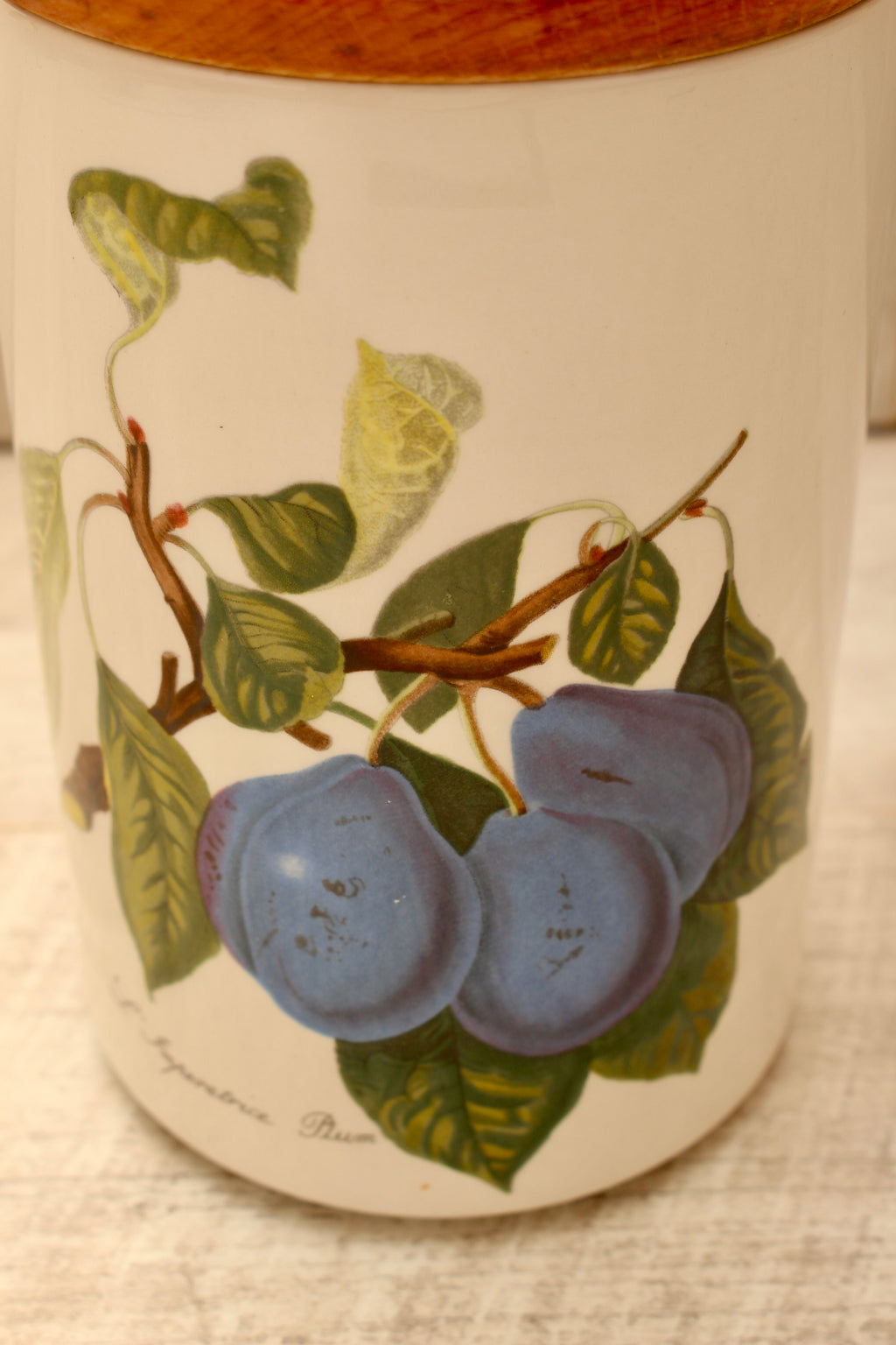 Vintage Portmeirion Pomona Storage Jar Canister - L'Imperatrice Plum
