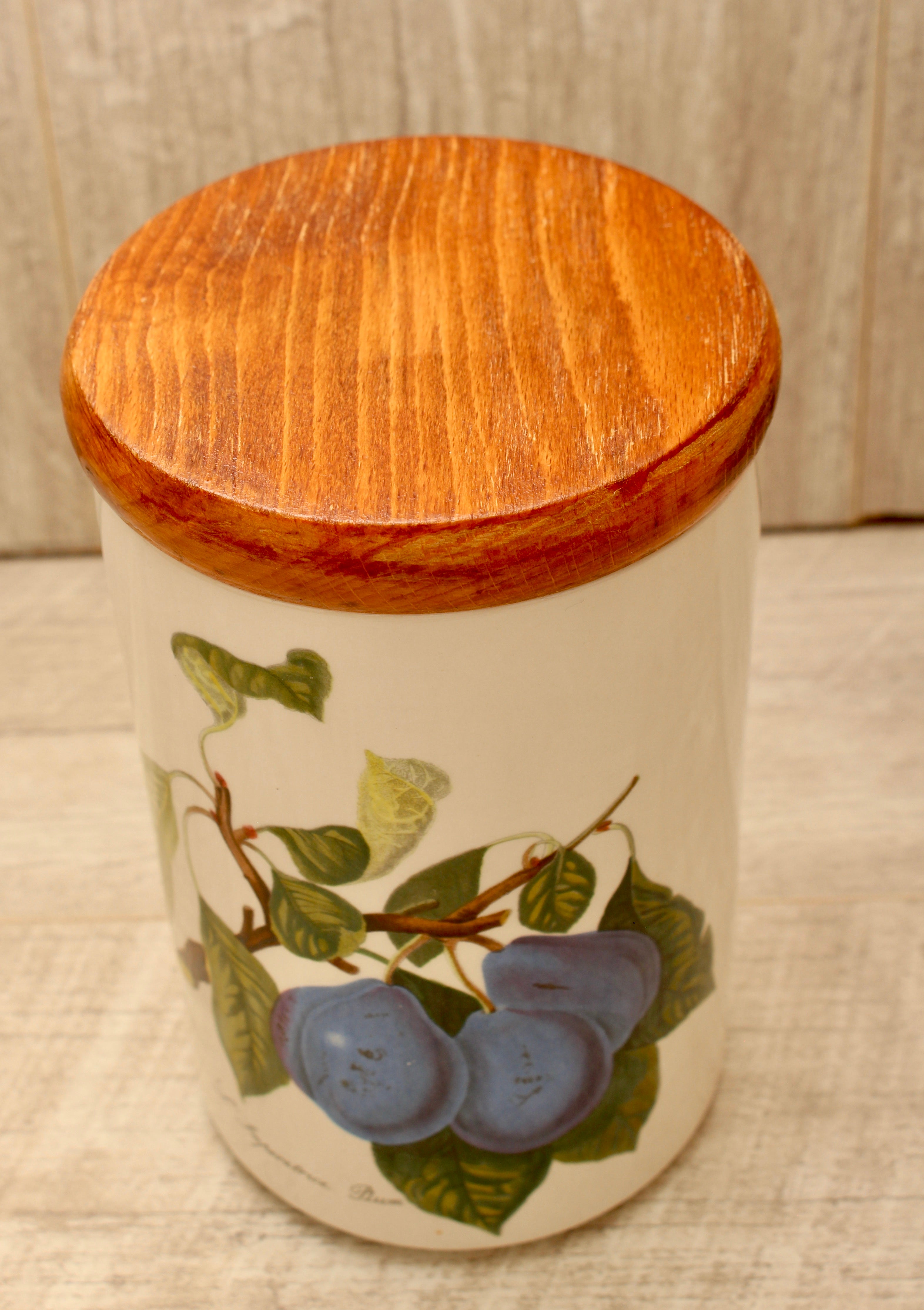 Vintage Portmeirion Pomona Storage Jar Canister - L'Imperatrice Plum