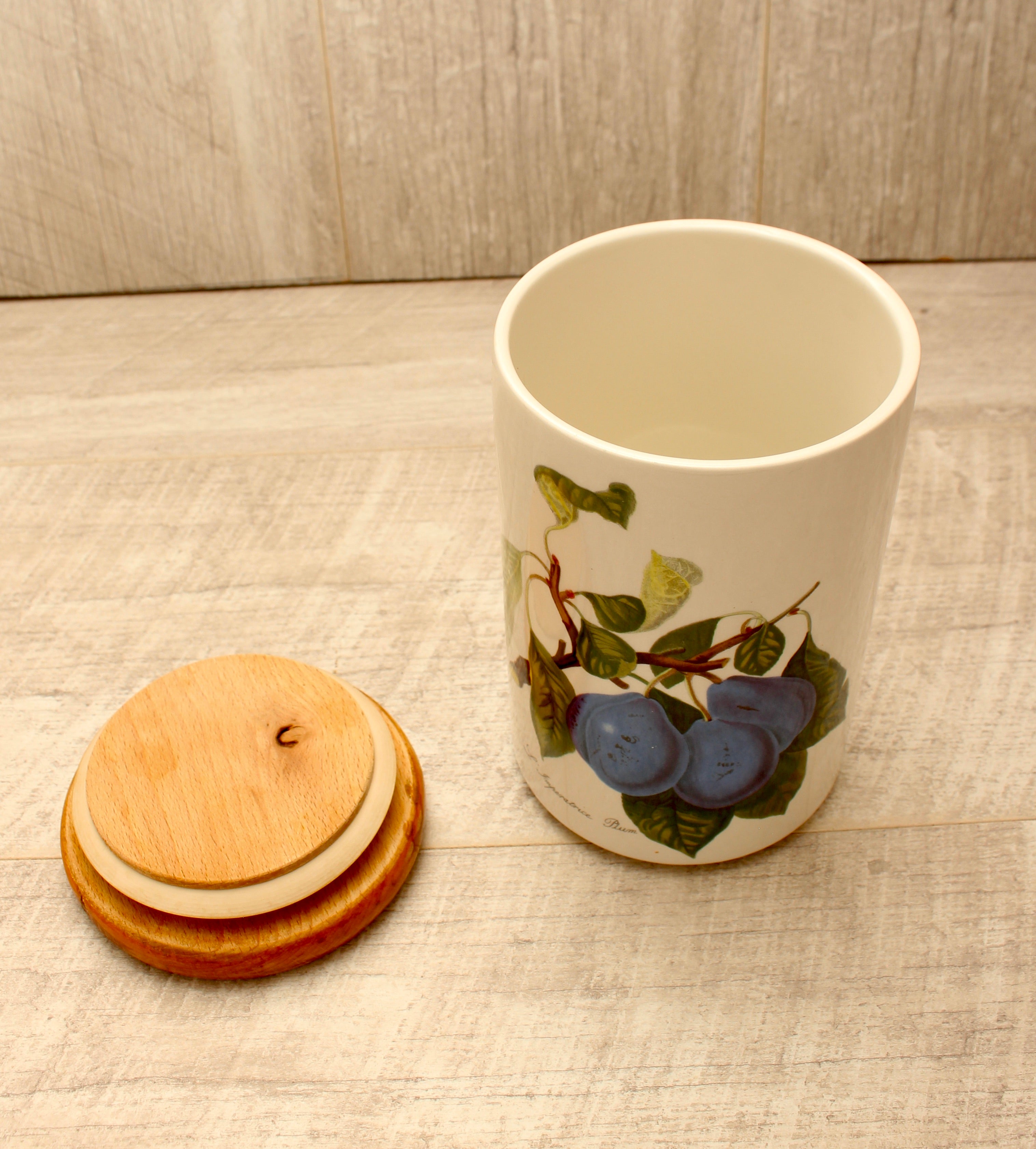 Vintage Portmeirion Pomona Storage Jar Canister - L'Imperatrice Plum