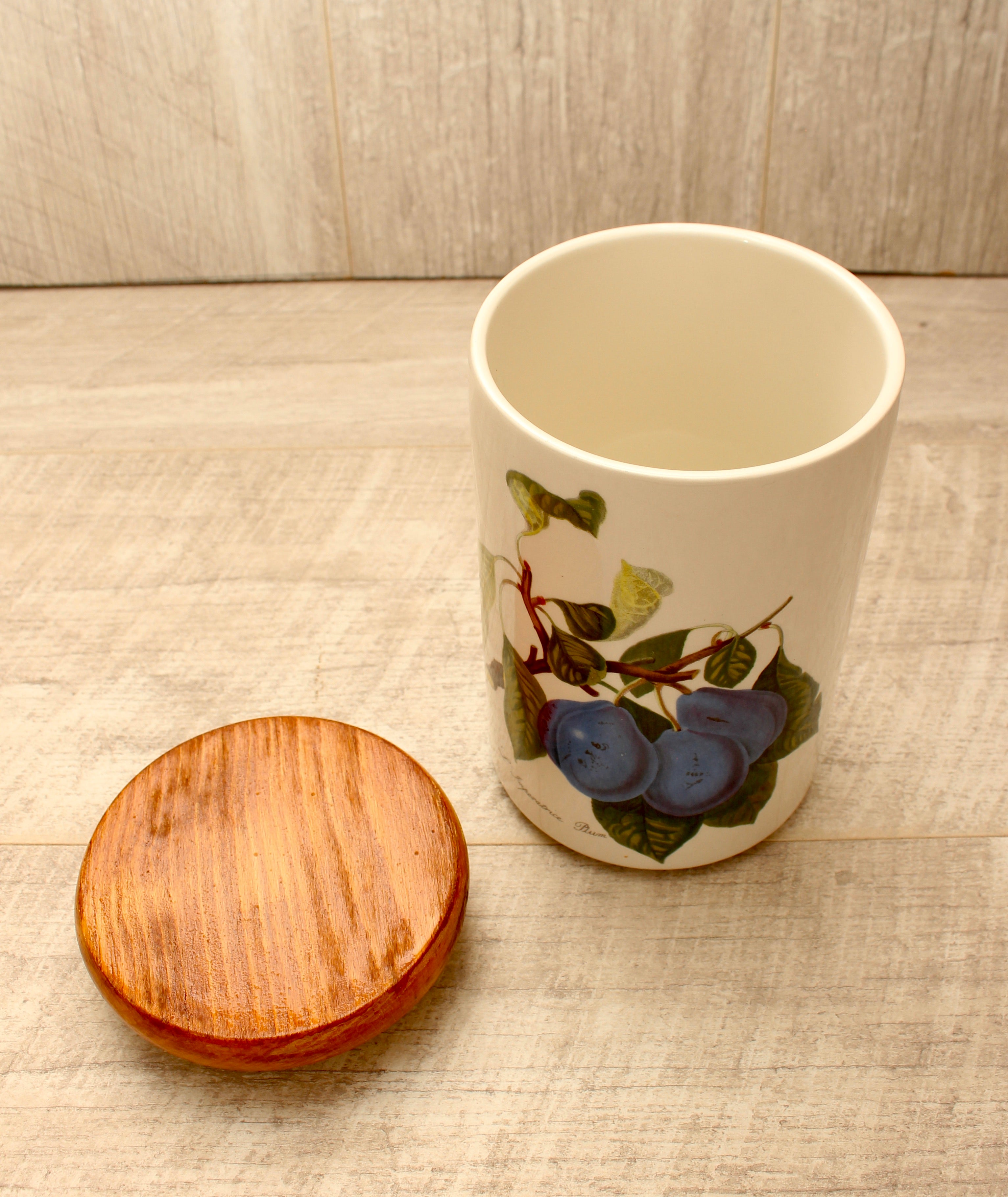 Vintage Portmeirion Pomona Storage Jar Canister - L'Imperatrice Plum