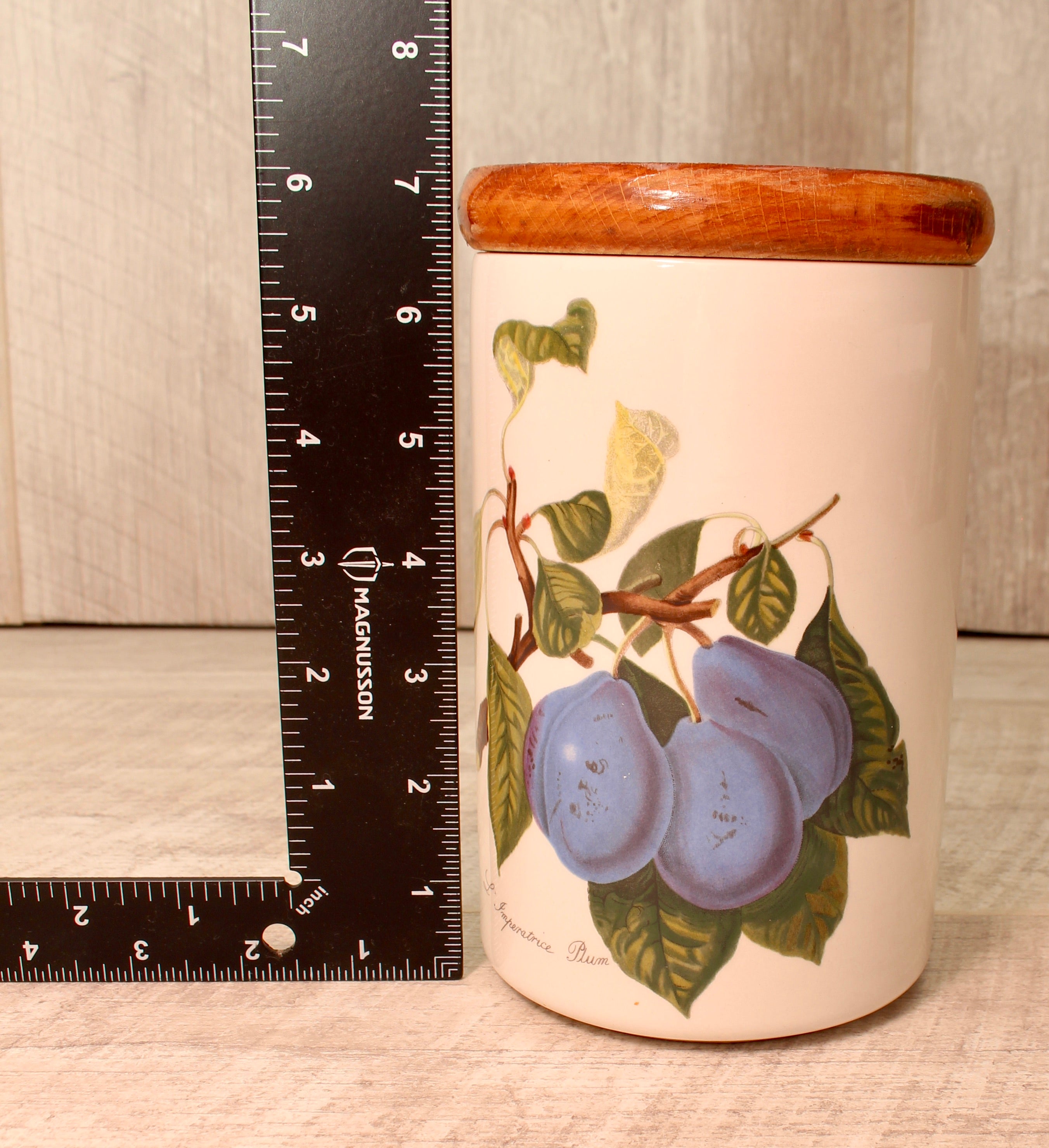 Vintage Portmeirion Pomona Storage Jar Canister - L'Imperatrice Plum