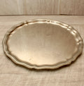 Vintage Inswabel German Silver Plated Chased Gallery Tray - 1960s