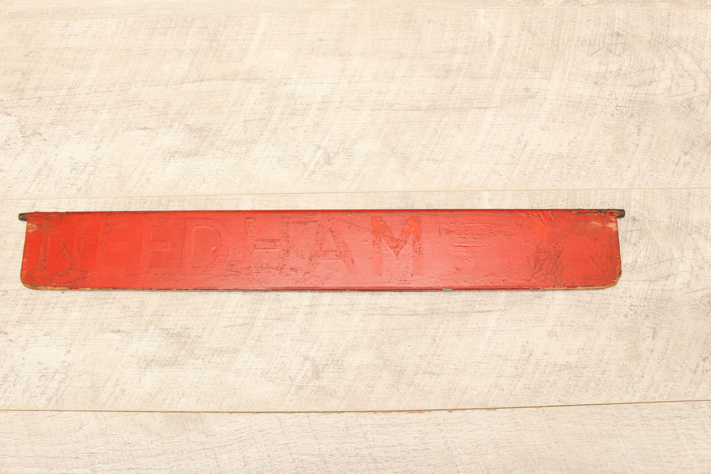 Authentic Vintage Liverpool Street Station Train Indicator "Finger Board" – Stansted (Red Variant)