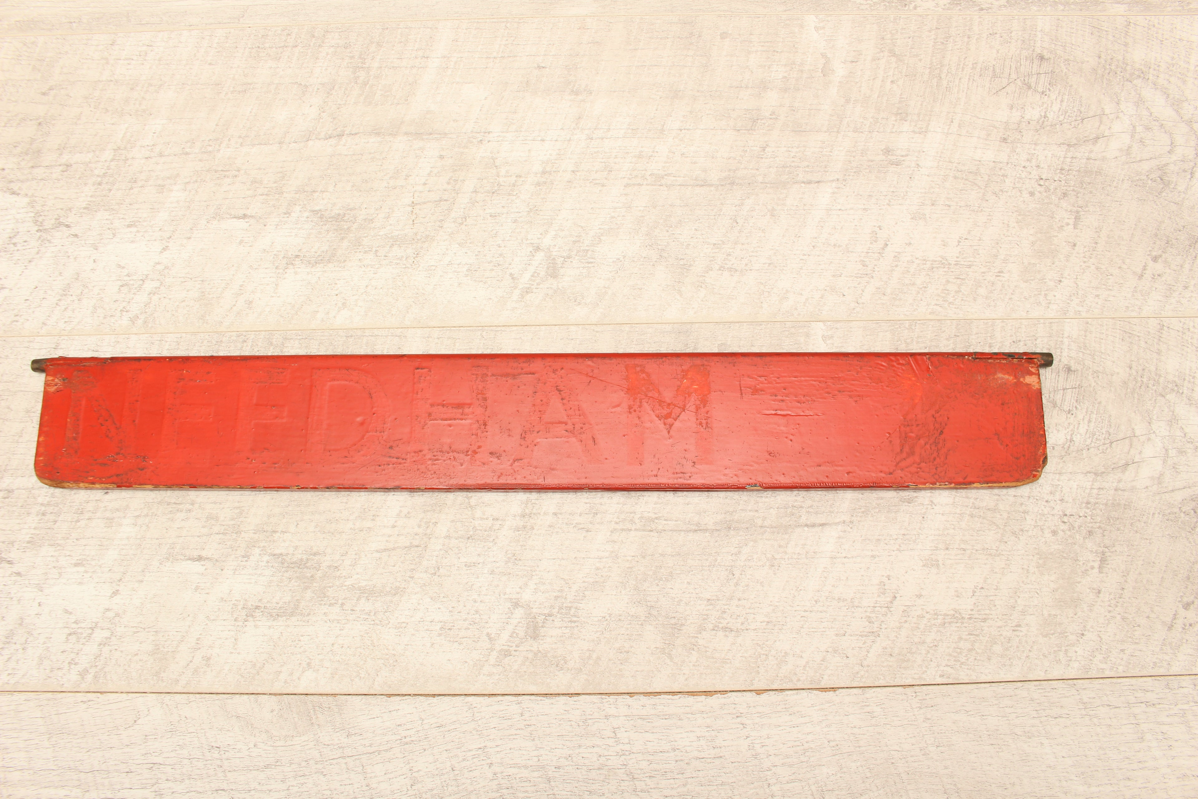 Authentic Vintage Liverpool Street Station Train Indicator "Finger Board" – Stansted (Red Variant)
