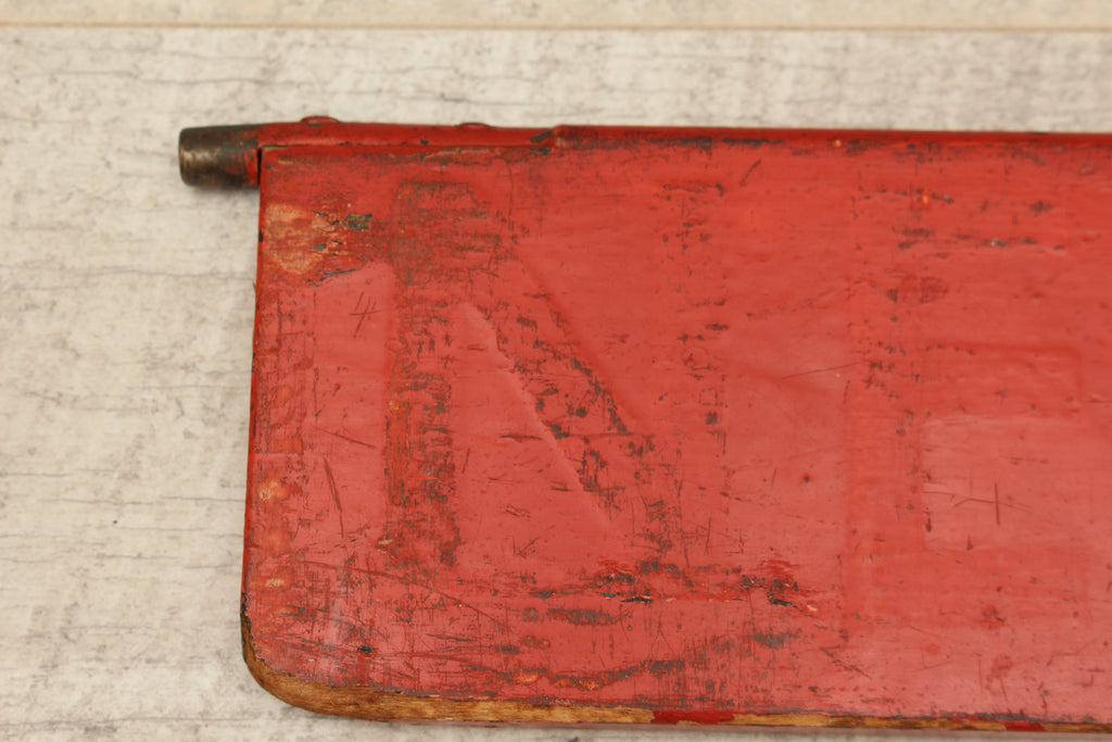 Authentic Vintage Liverpool Street Station Train Indicator "Finger Board" – Stansted (Red Variant)