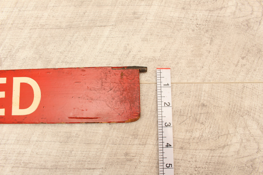 Authentic Vintage Liverpool Street Station Train Indicator "Finger Board" – Stansted (Red Variant)