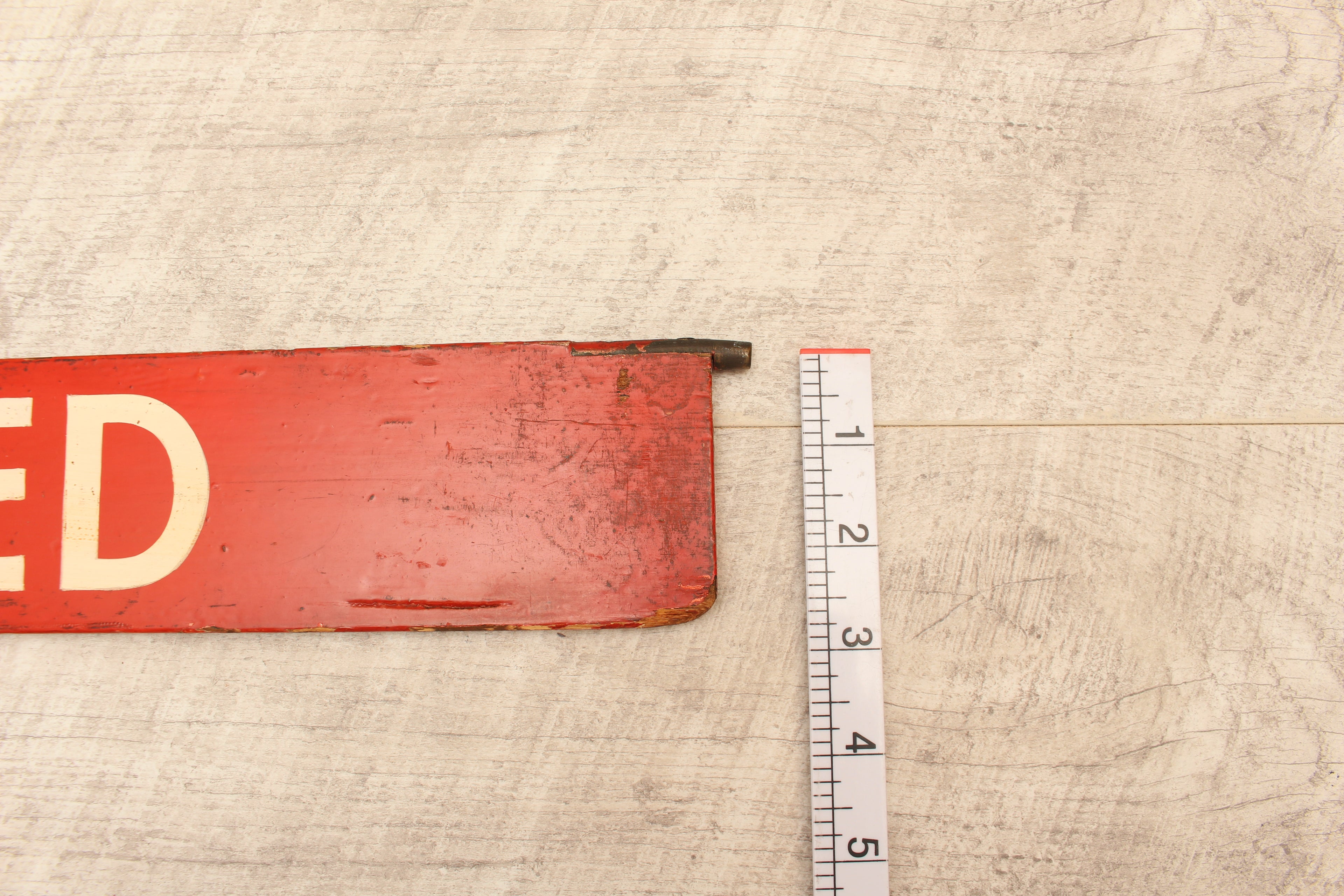 Authentic Vintage Liverpool Street Station Train Indicator "Finger Board" – Stansted (Red Variant)
