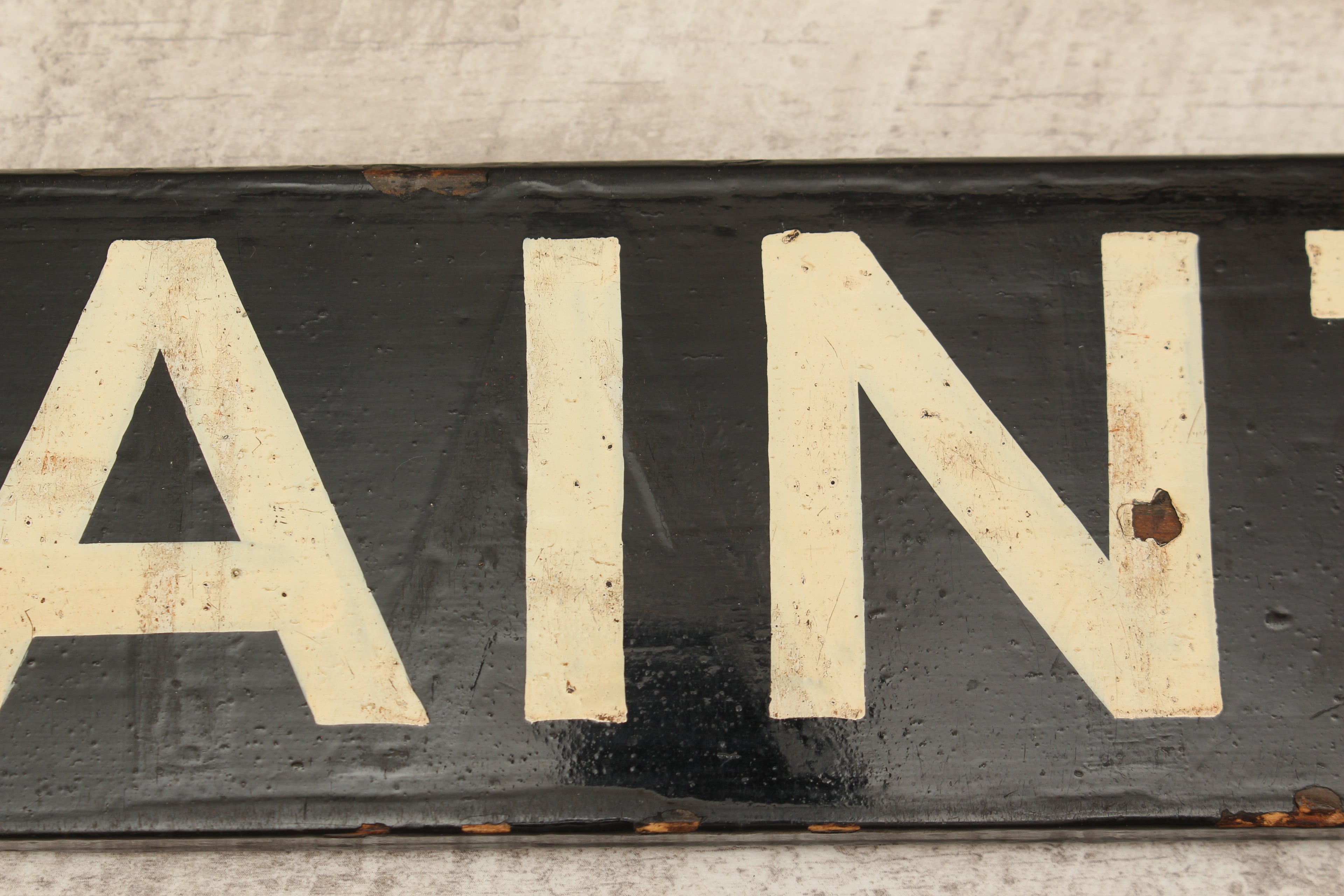 Authentic Vintage Liverpool Street Station Train Indicator "Finger Board" – Braintree (Black Variant)