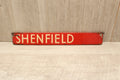 Authentic Vintage Liverpool Street Station Train Indicator "Finger Board" – Shenfield (Red Variant)