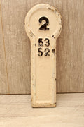Authentic Antique Lancashire & Yorkshire Railway Cast Iron Signal Box Lever Plate – No. 2 Interlocking