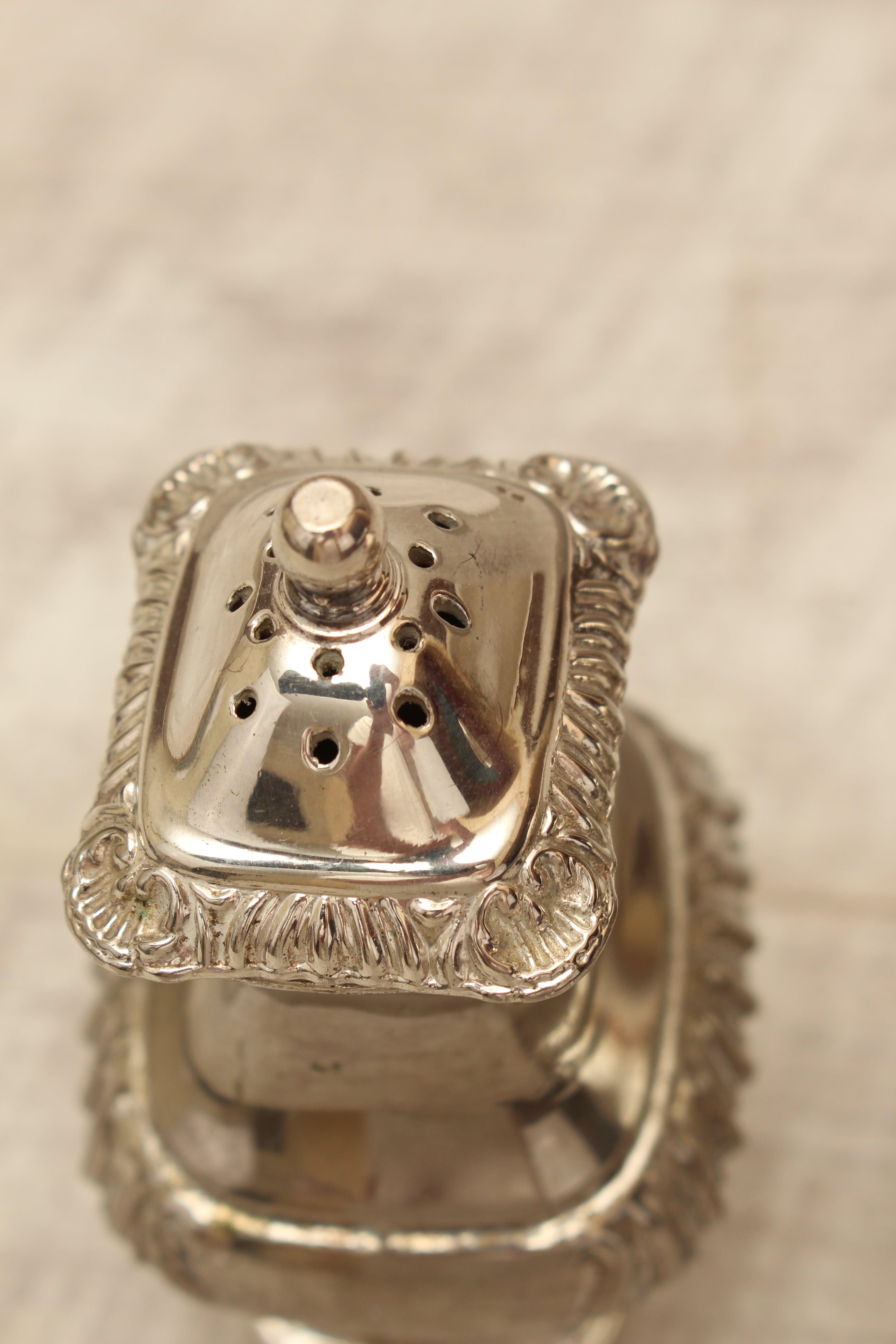 Vintage Grenadier Silver Plated Salt and Pepper Shakers – Ornate Georgian Style (Made in England)