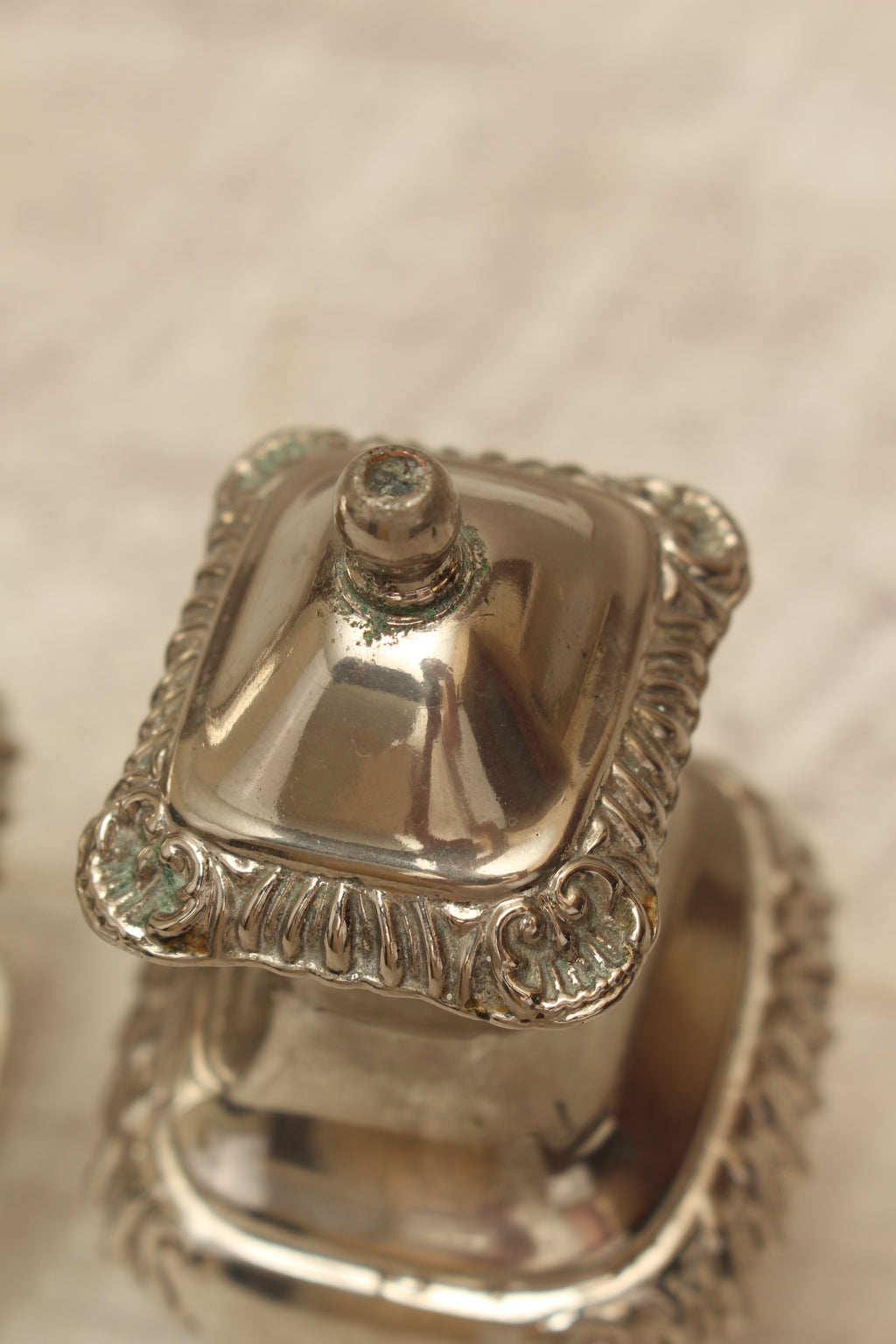 Vintage Grenadier Silver Plated Salt and Pepper Shakers – Ornate Georgian Style (Made in England)