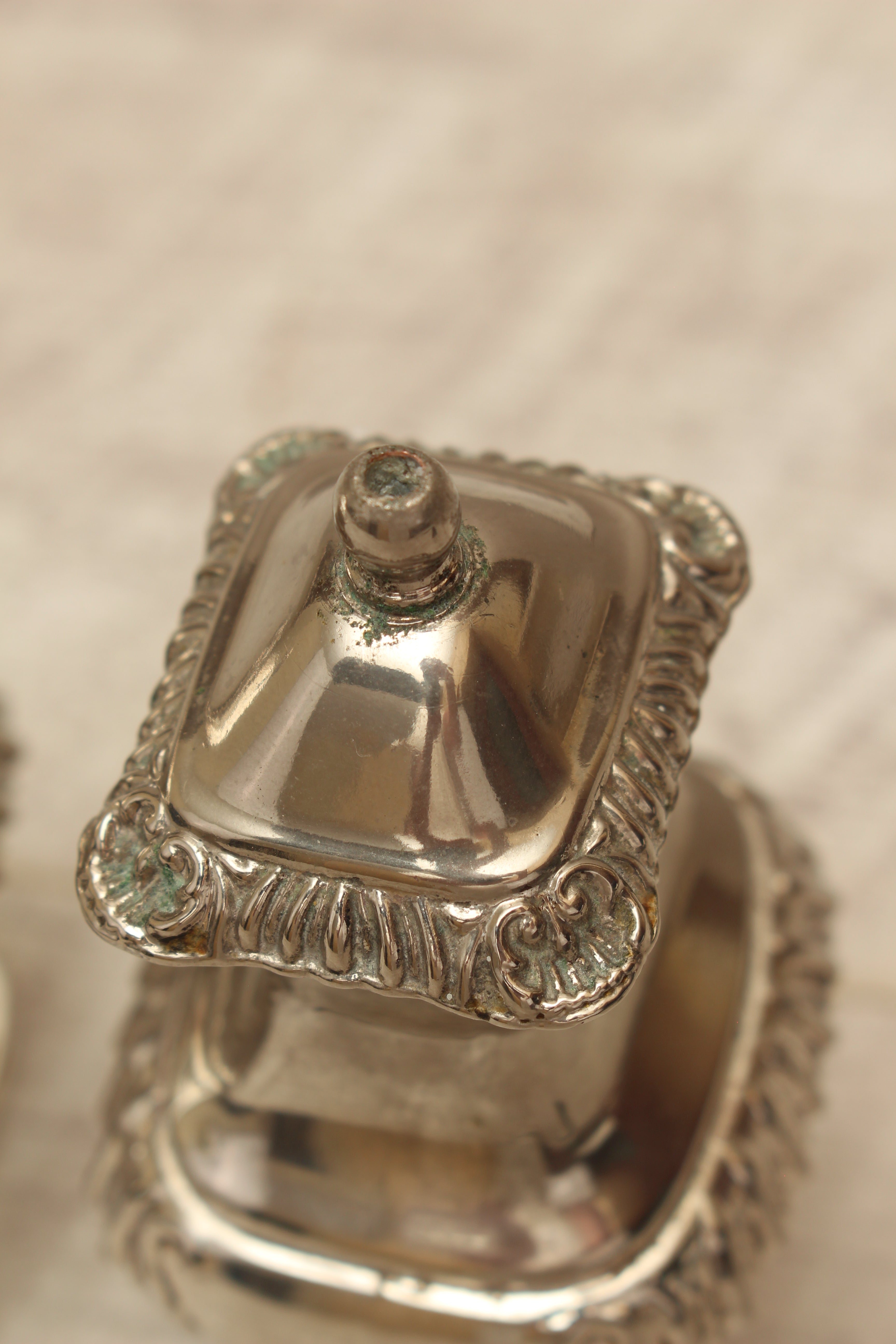 Vintage Grenadier Silver Plated Salt and Pepper Shakers – Ornate Georgian Style (Made in England)