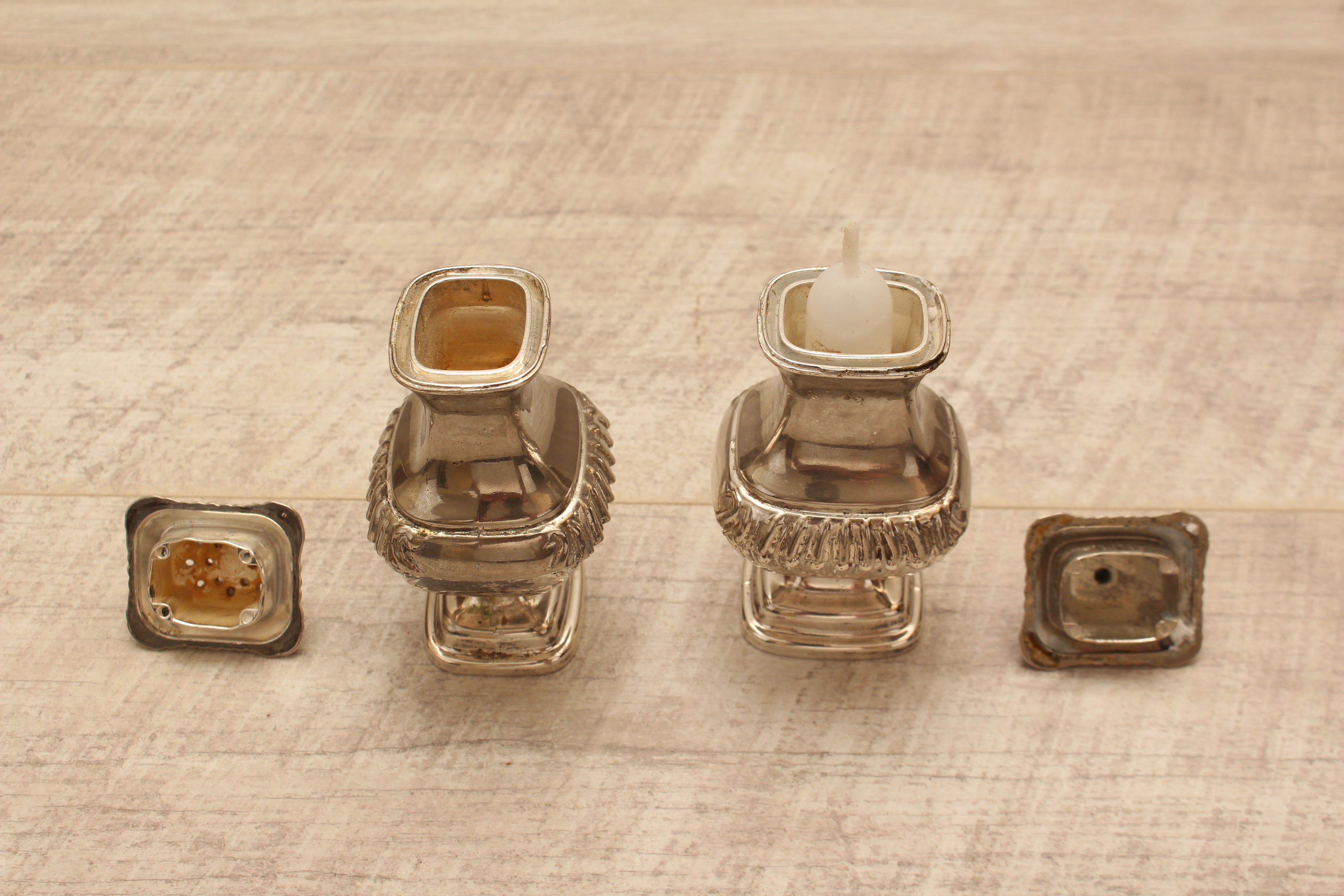 Vintage Grenadier Silver Plated Salt and Pepper Shakers – Ornate Georgian Style (Made in England)