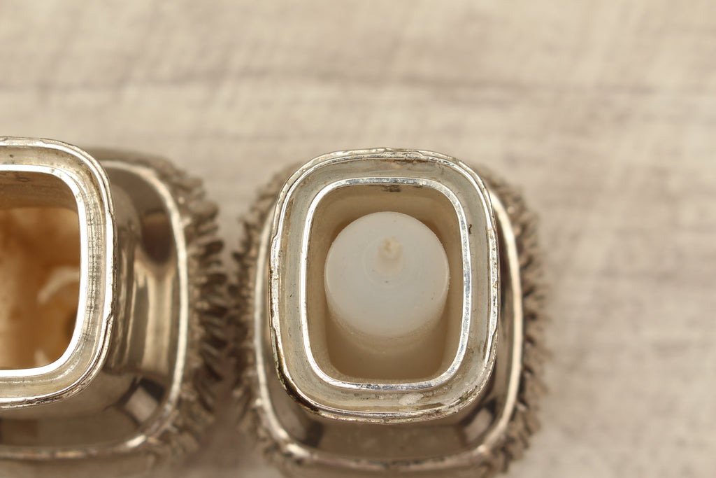 Vintage Grenadier Silver Plated Salt and Pepper Shakers – Ornate Georgian Style (Made in England)