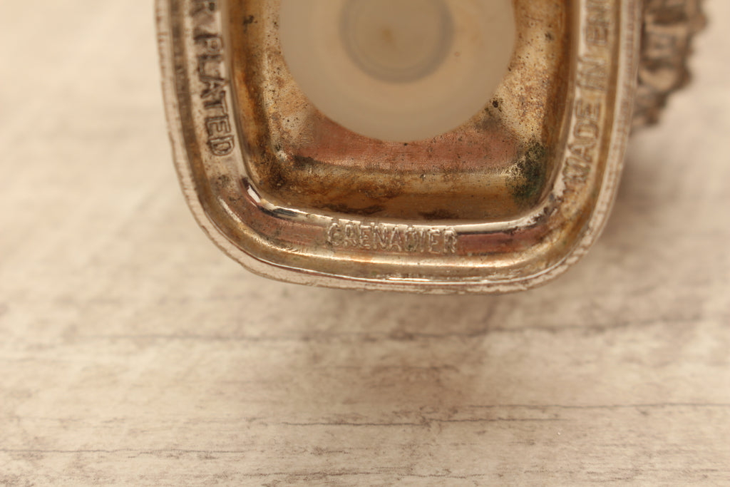 Vintage Grenadier Silver Plated Salt and Pepper Shakers – Ornate Georgian Style (Made in England)
