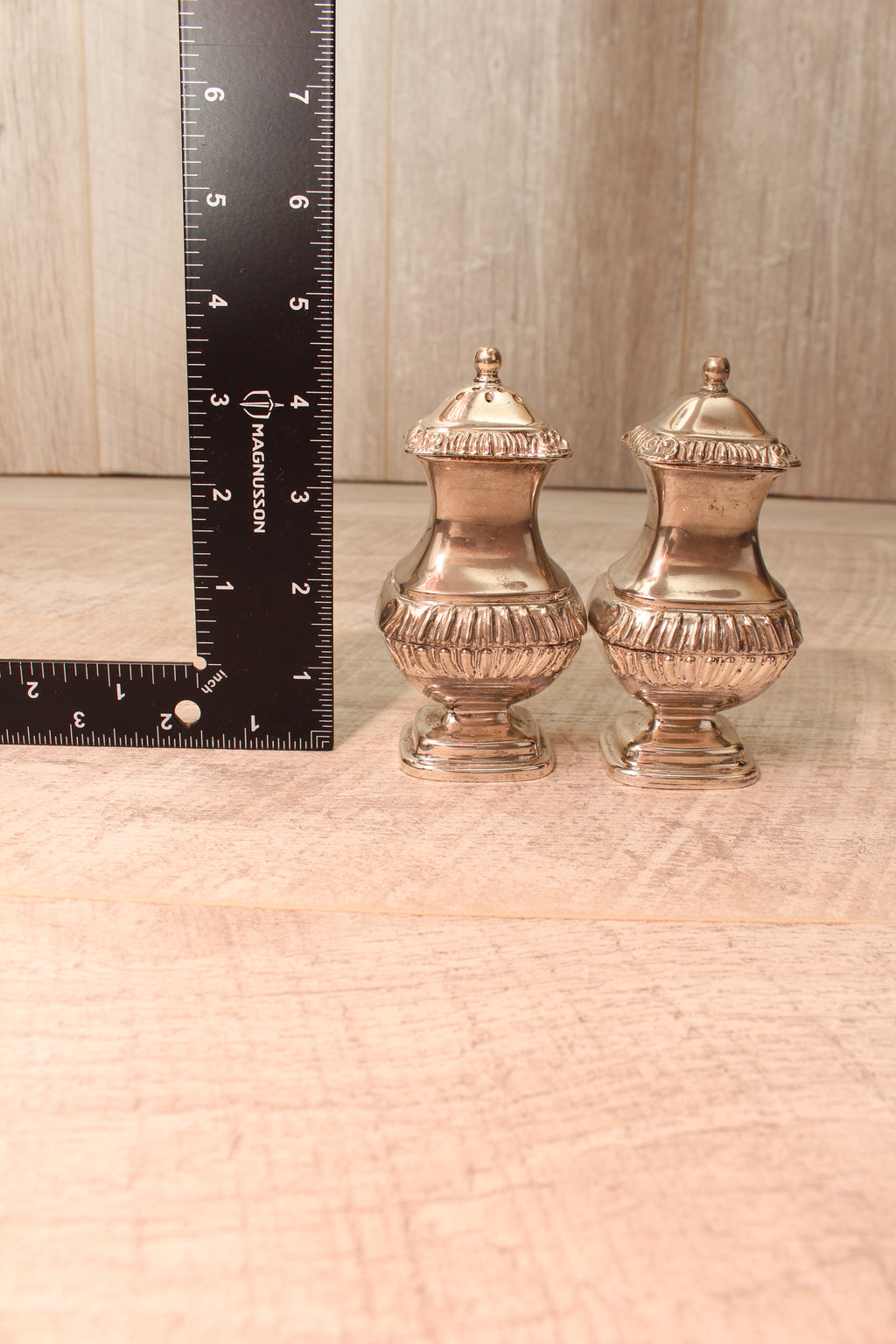 Vintage Grenadier Silver Plated Salt and Pepper Shakers – Ornate Georgian Style (Made in England)