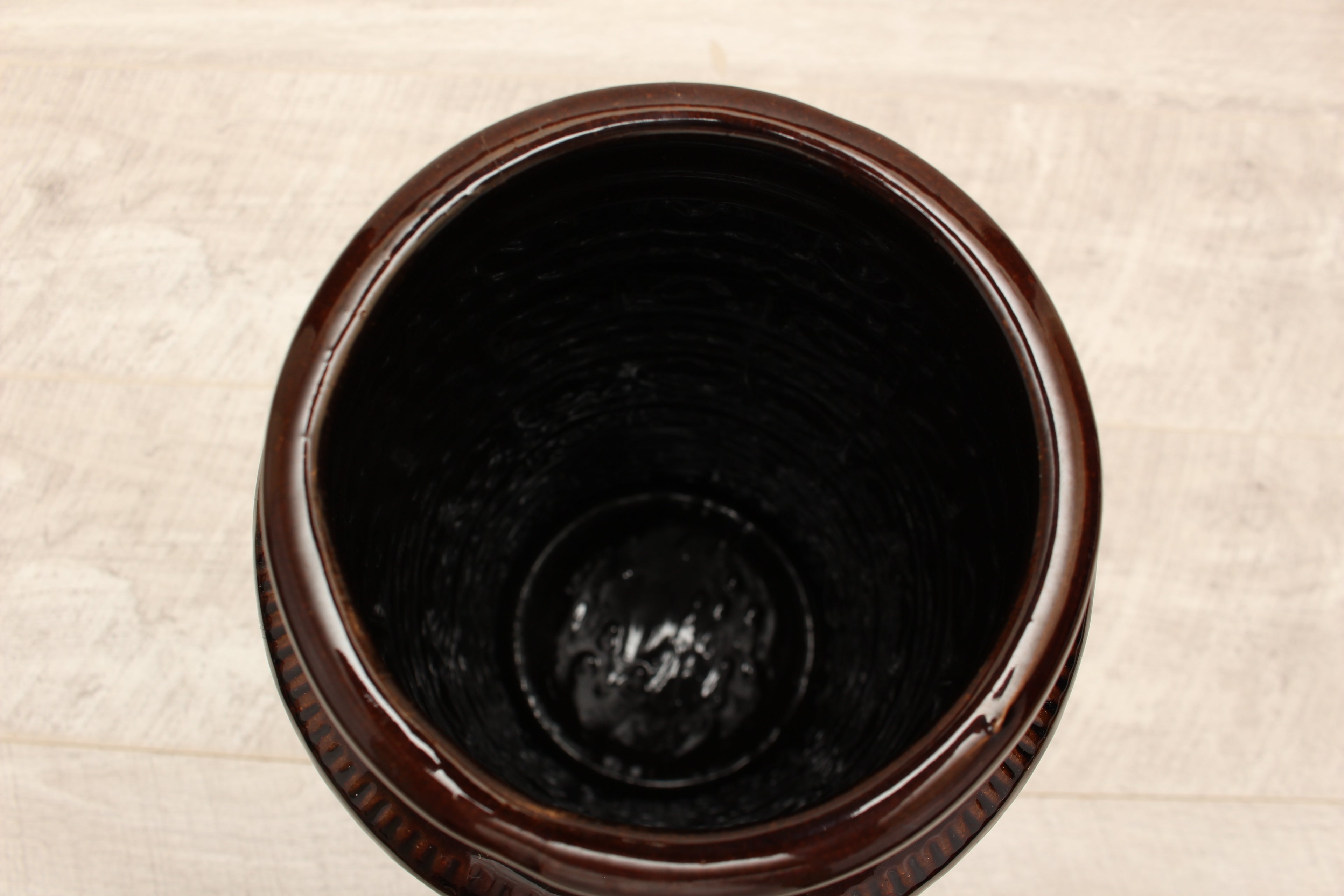 Large Vintage Scheurich 289-41 West German Pottery Floor Vase - Foligna Aztec Pattern