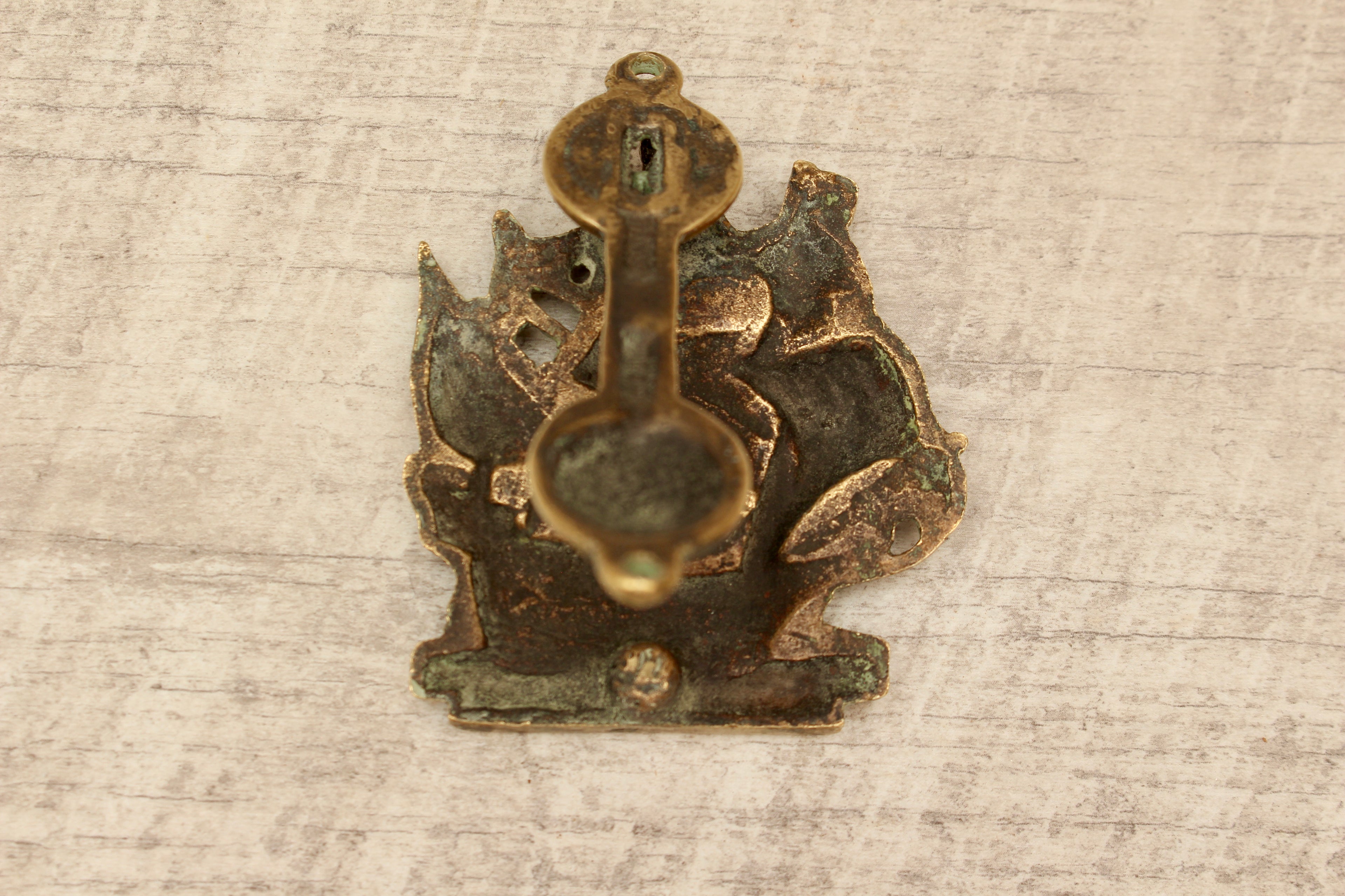Vintage Cast Brass Mayflower Ship Door Knocker - Antique Style Maritime Hardware