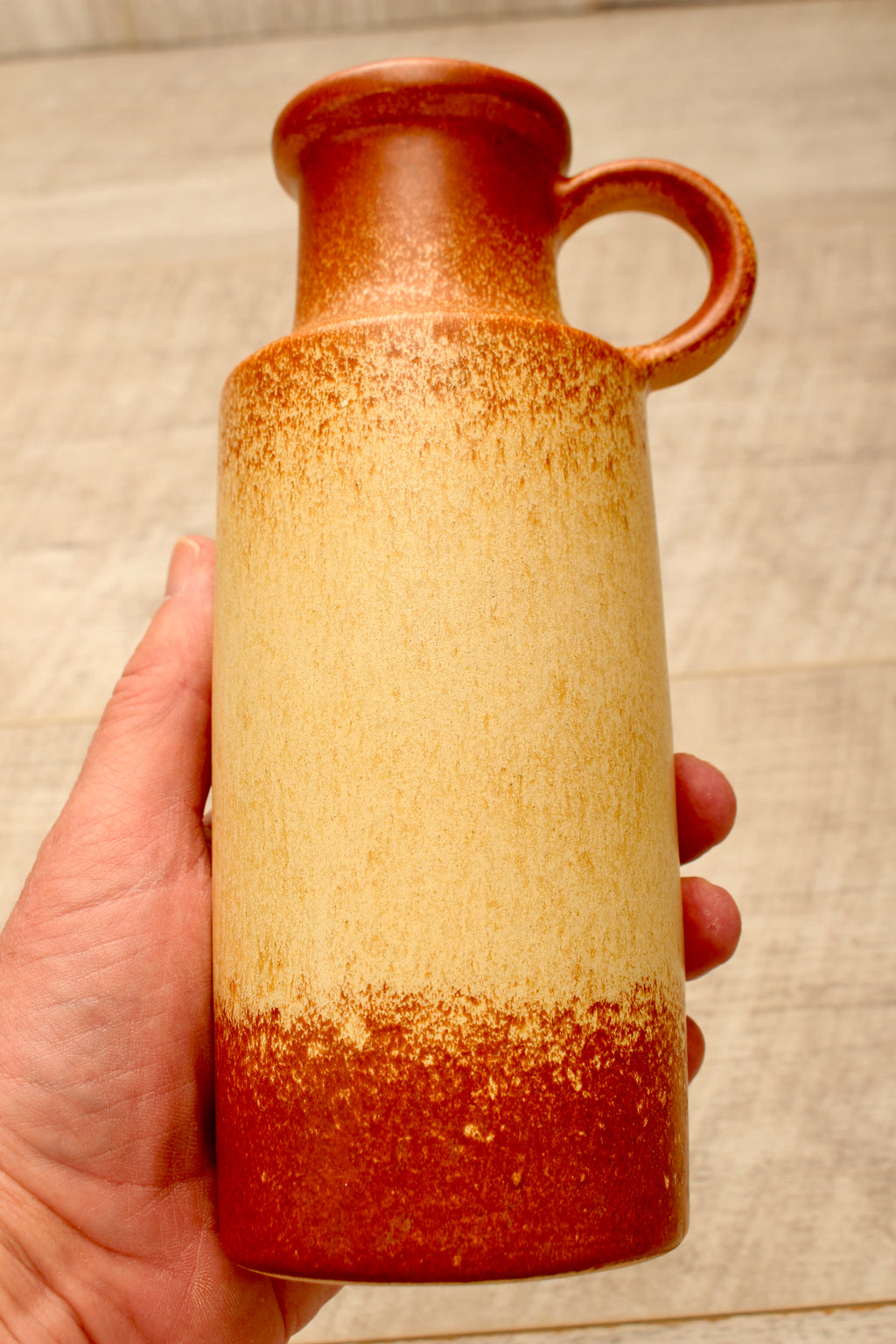 Vintage Scheurich 401-20 West German Pottery Jug Vase - Mid-Century Ceramic Pitcher
