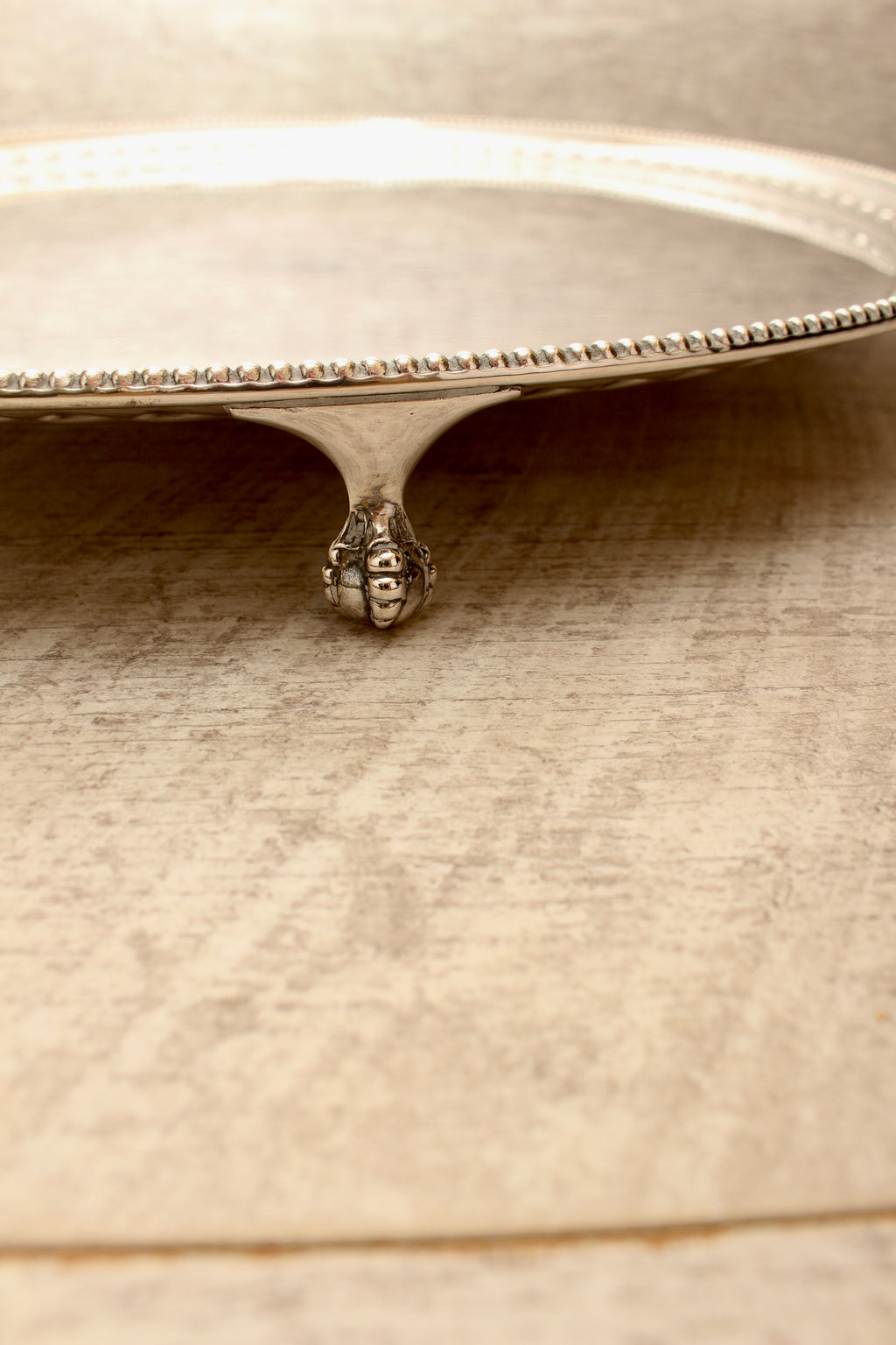 Large Antique James Dixon Sons Silver Plated Footed Salver Tray 14" Sheffield