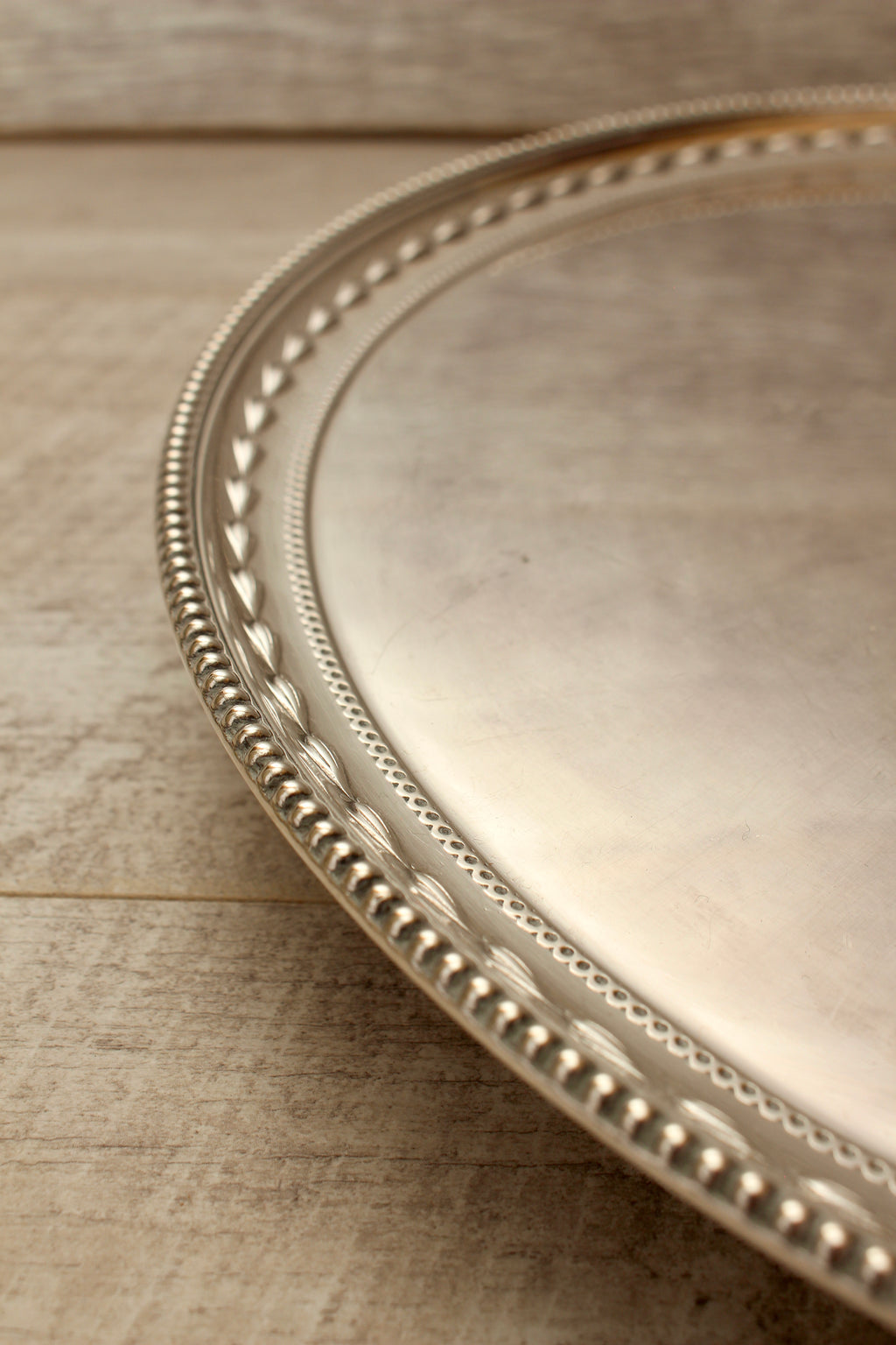 Large Antique James Dixon Sons Silver Plated Footed Salver Tray 14" Sheffield