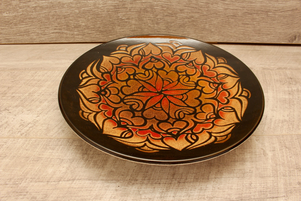 Vintage Poole Pottery Aegean Shape 5 Large Charger Plate 13.5" Diana Davis MCM