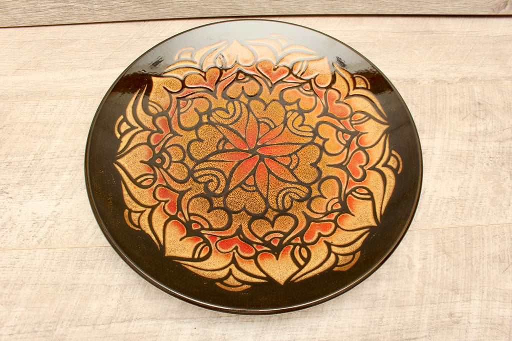 Vintage Poole Pottery Aegean Shape 5 Large Charger Plate 13.5" Diana Davis MCM