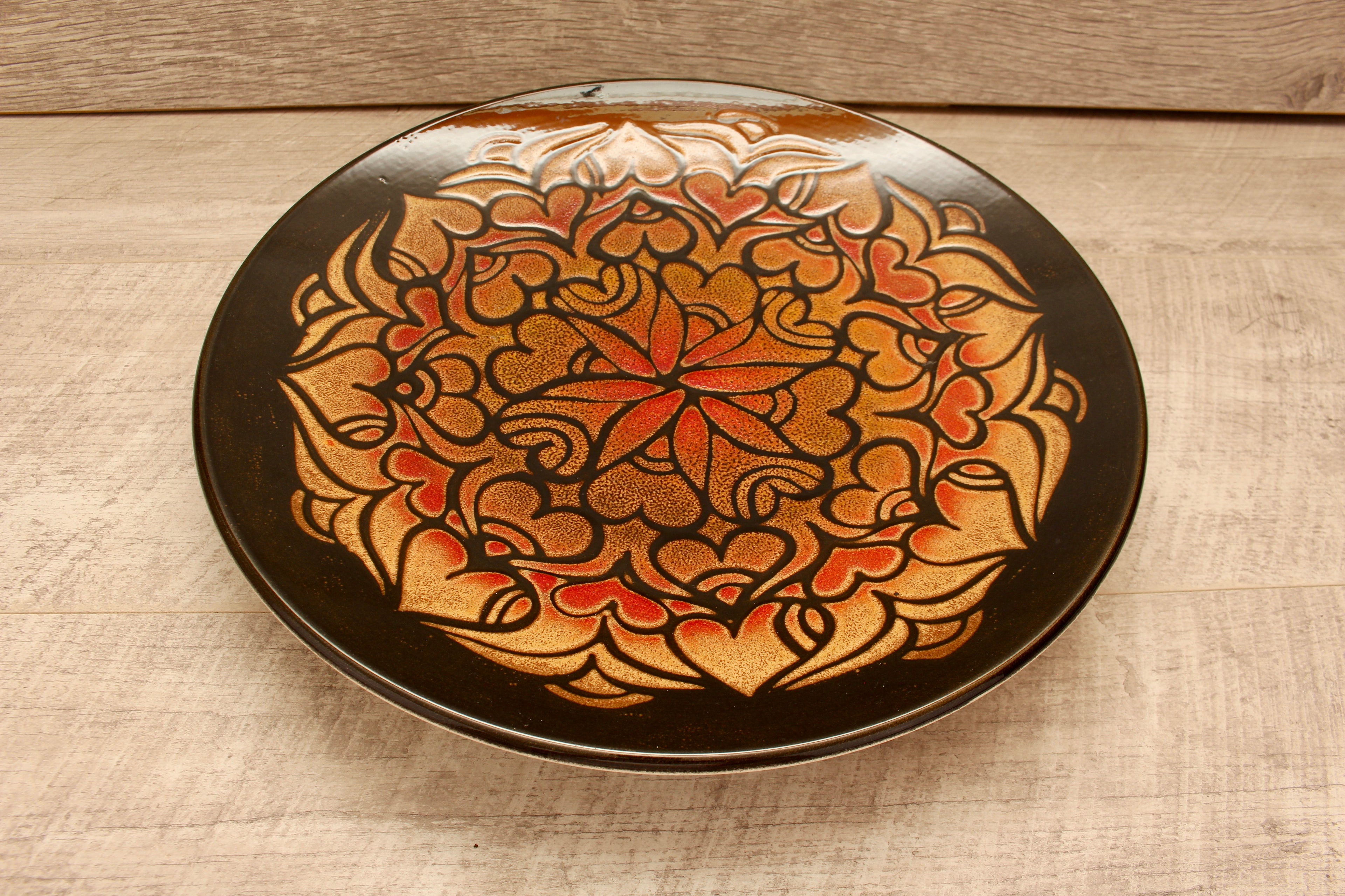 Vintage Poole Pottery Aegean Shape 5 Large Charger Plate 13.5" Diana Davis MCM