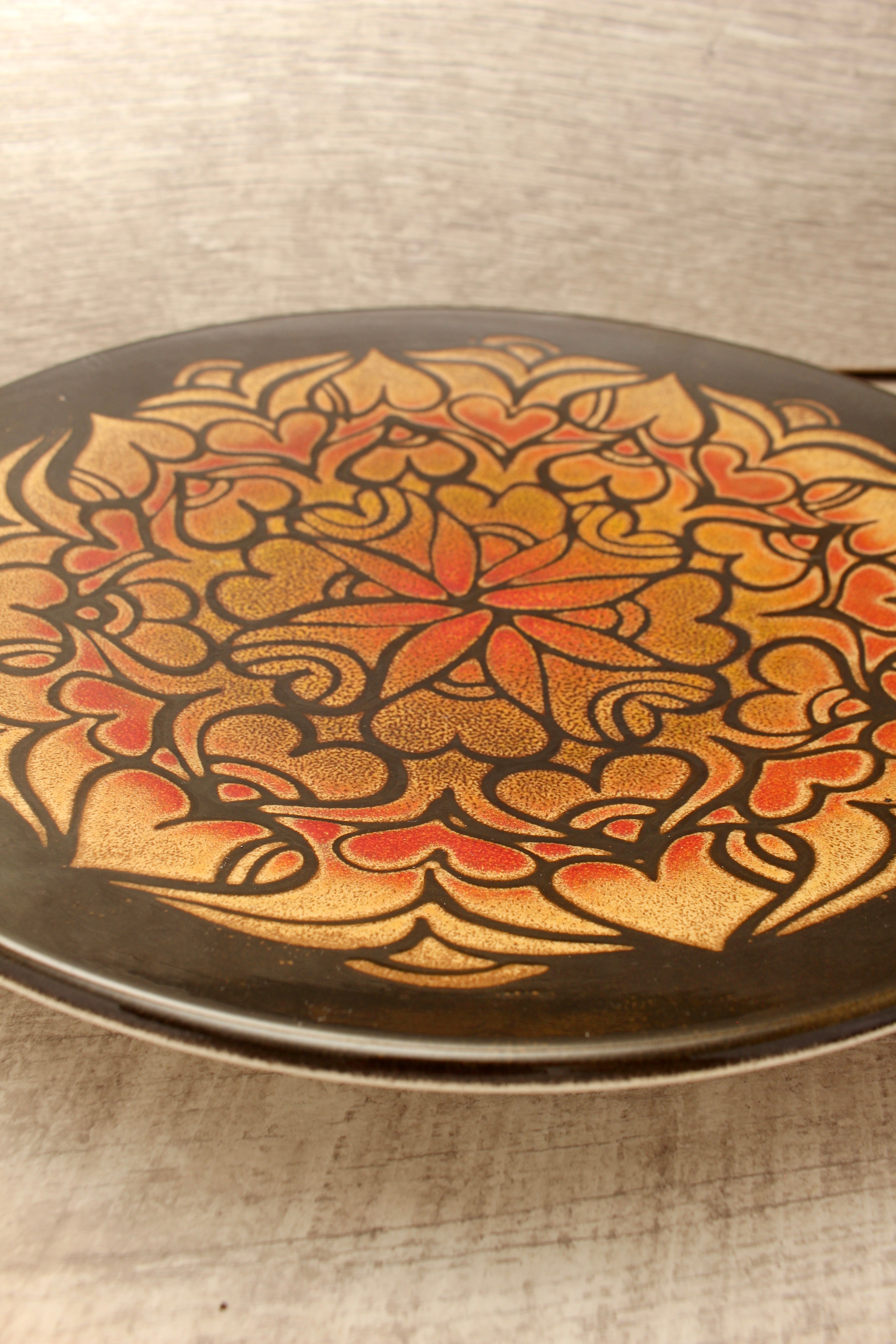 Vintage Poole Pottery Aegean Shape 5 Large Charger Plate 13.5" Diana Davis MCM