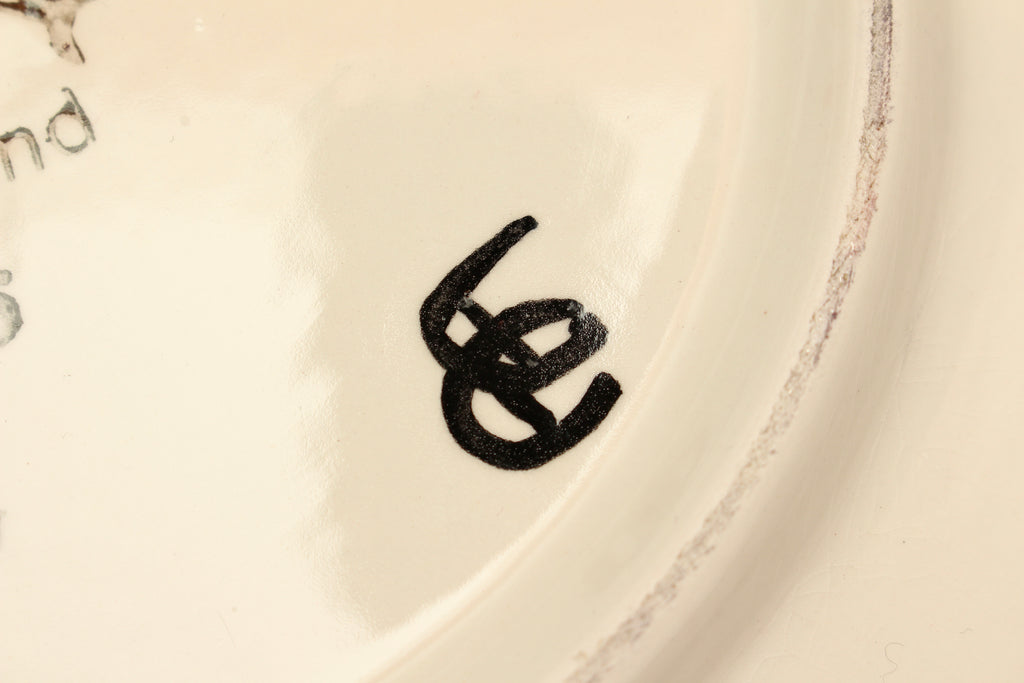 Vintage Poole Pottery Aegean Shape 5 Large Charger Plate 13.5" Diana Davis MCM