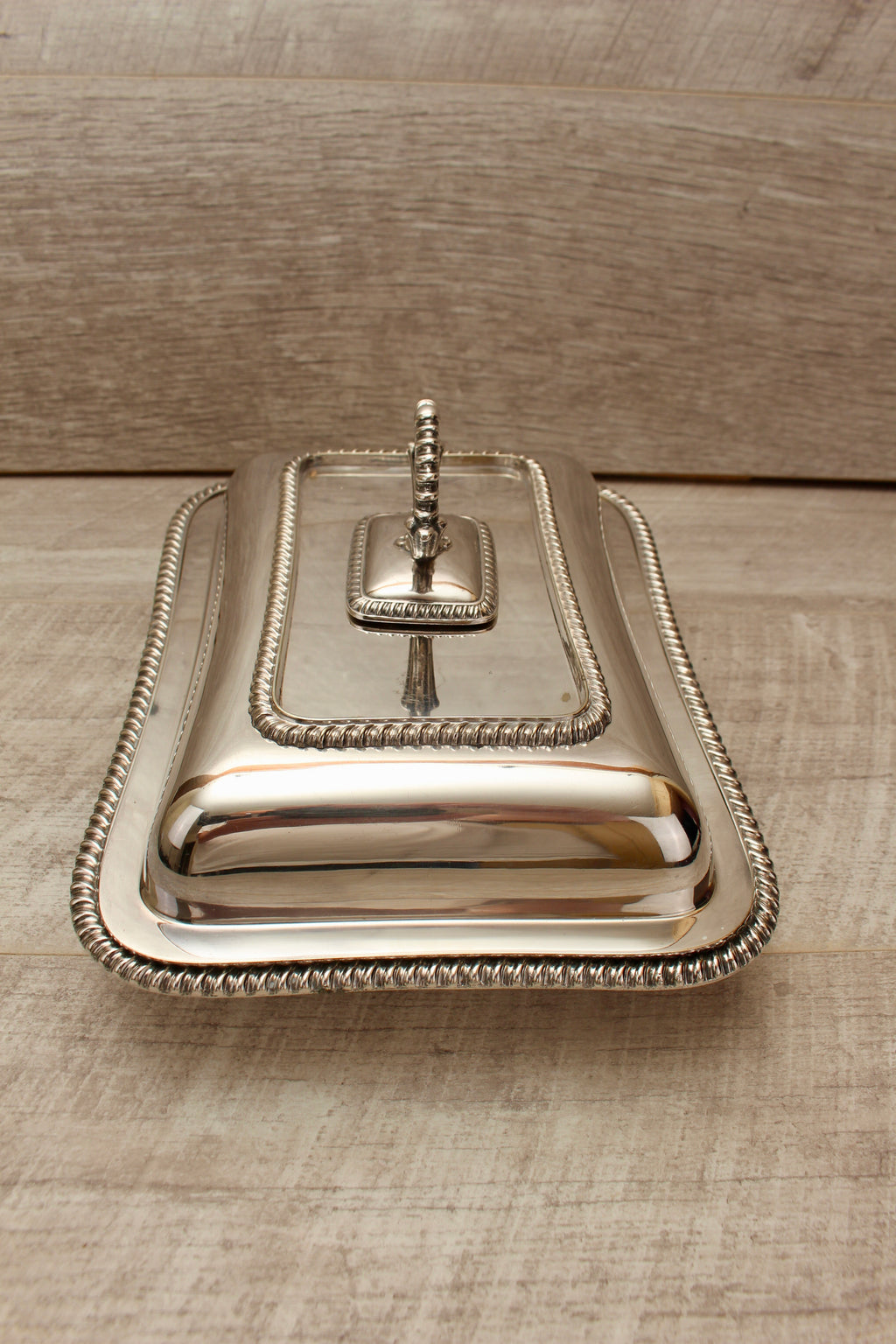 Antique Richard Richardson Sheffield Silver Plate Entree Dish Lidded Serving Tray