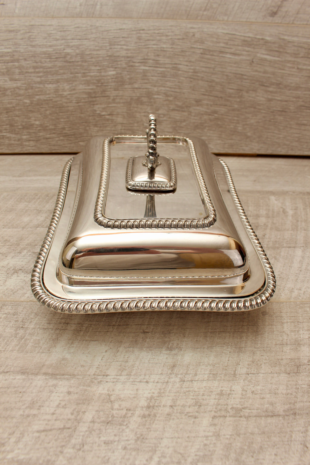 Antique Richard Richardson Sheffield Silver Plate Entree Dish Lidded Serving Tray