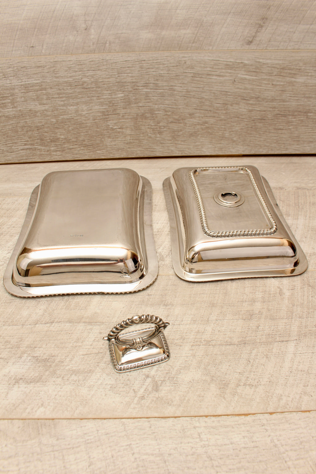 Antique Richard Richardson Sheffield Silver Plate Entree Dish Lidded Serving Tray