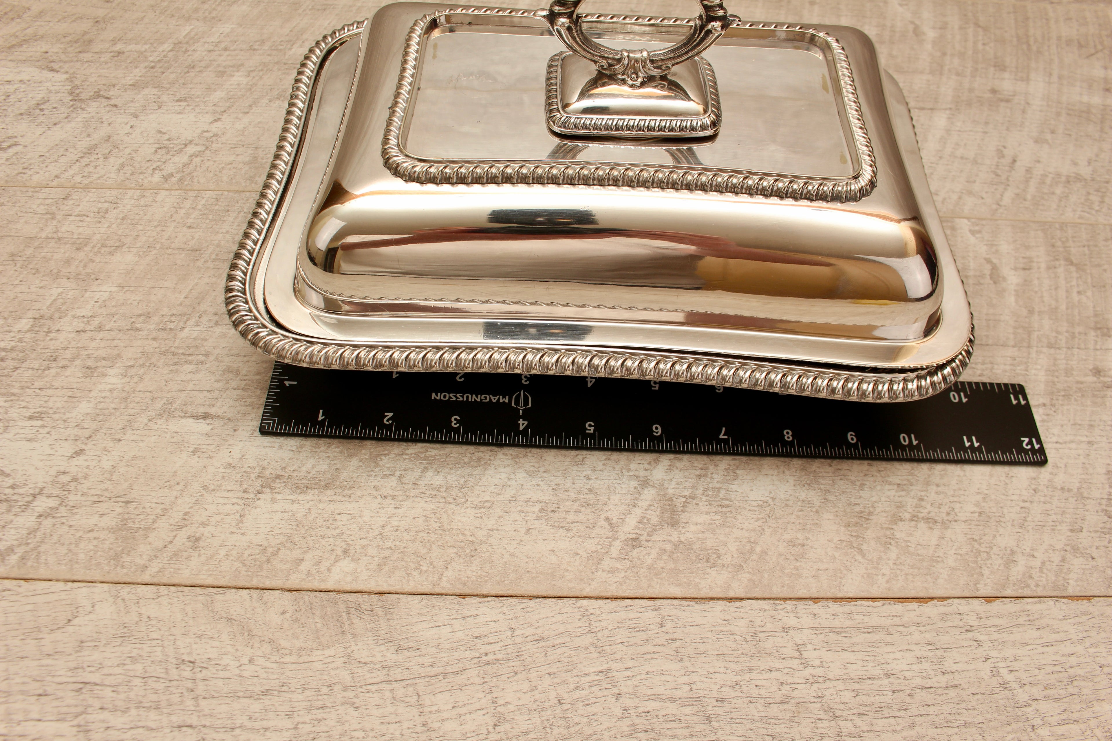 Antique Richard Richardson Sheffield Silver Plate Entree Dish Lidded Serving Tray