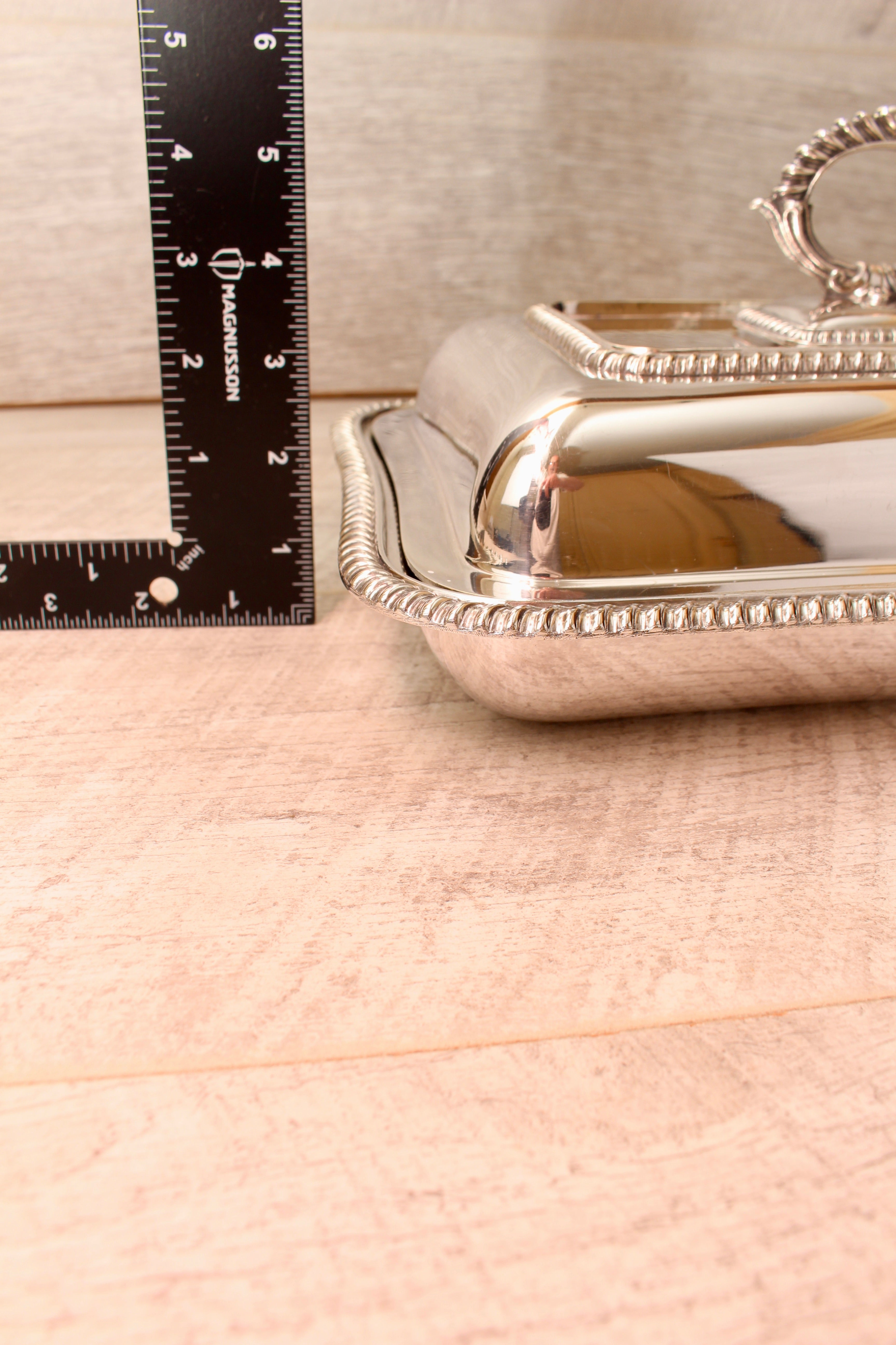 Antique Richard Richardson Sheffield Silver Plate Entree Dish Lidded Serving Tray