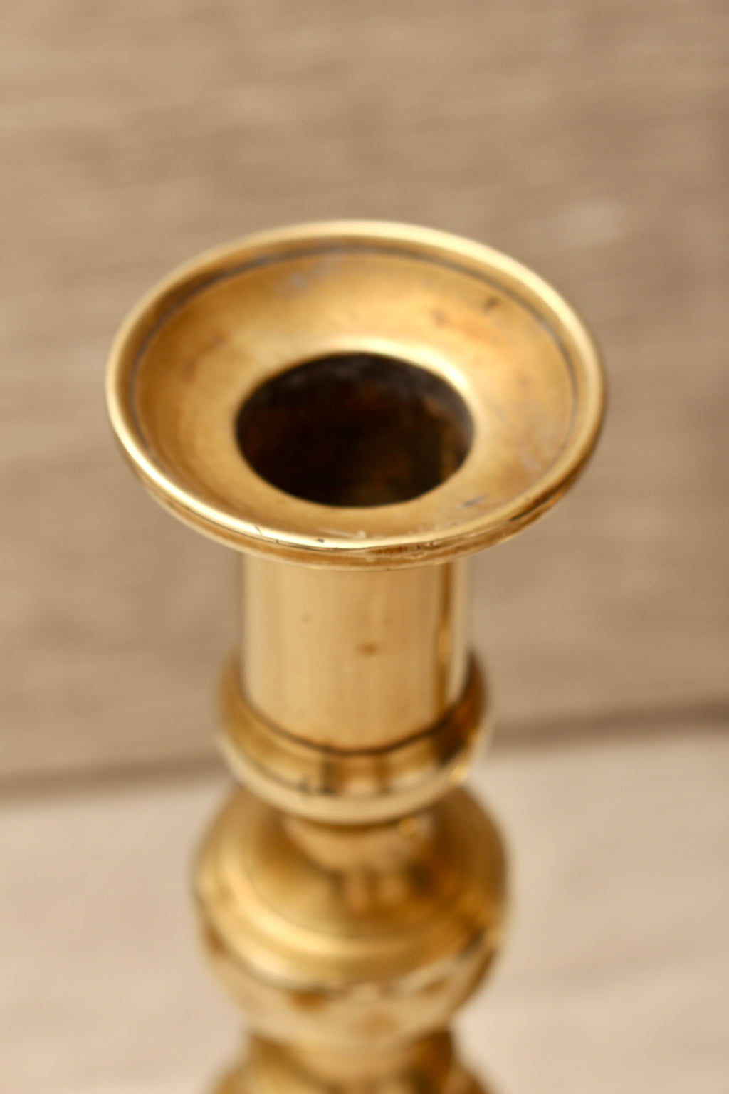 Vintage Brass Beehive and Diamond Candlesticks Boho Farmhouse Style Pair