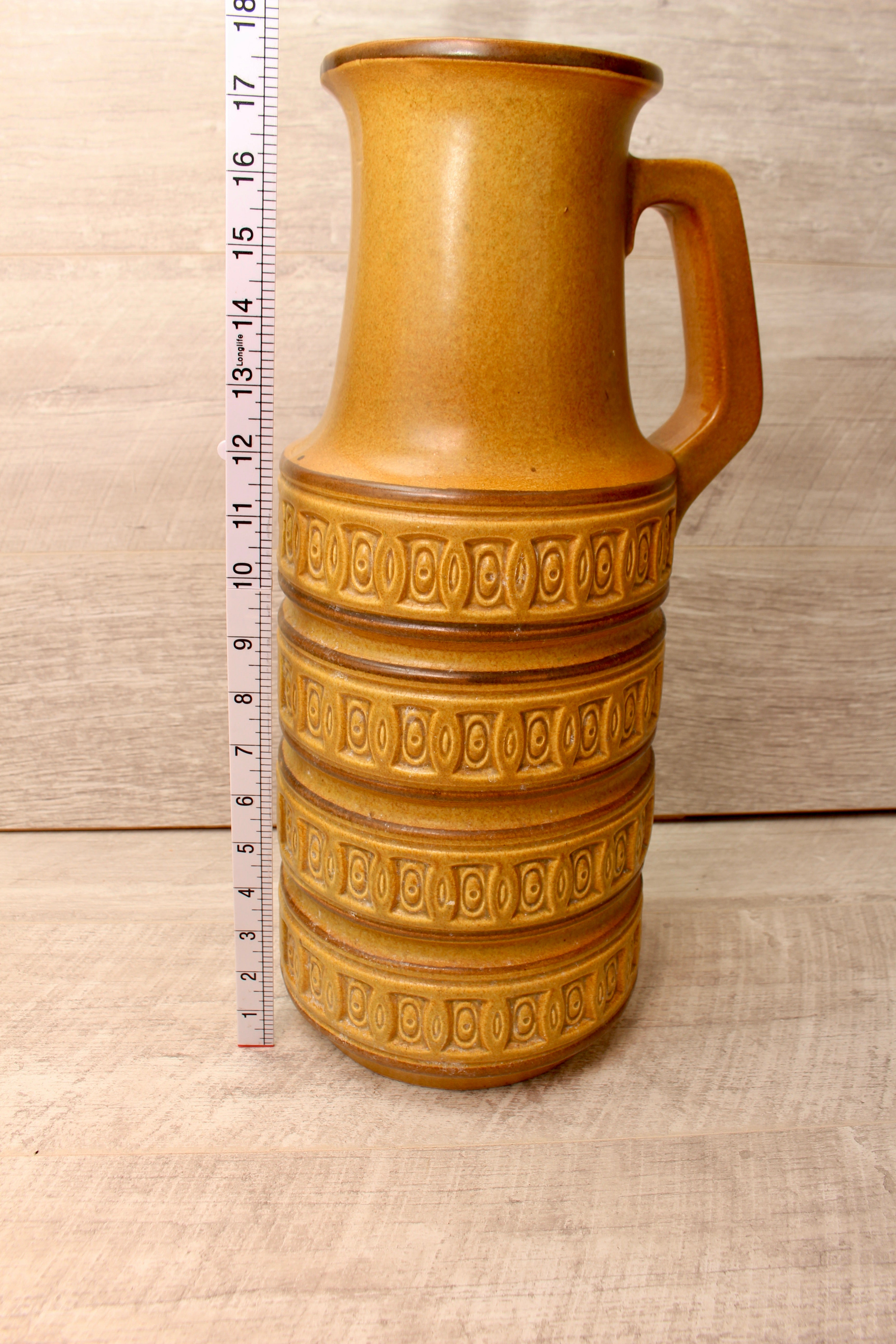 Vintage Scheurich Keramik West German Floor Jug Granada Glaze Model 429-45